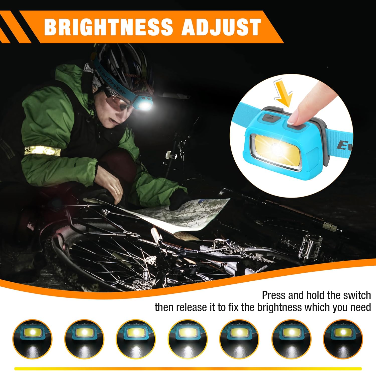 5-Pack Rechargeable LED Headlamps for Outdoor Use