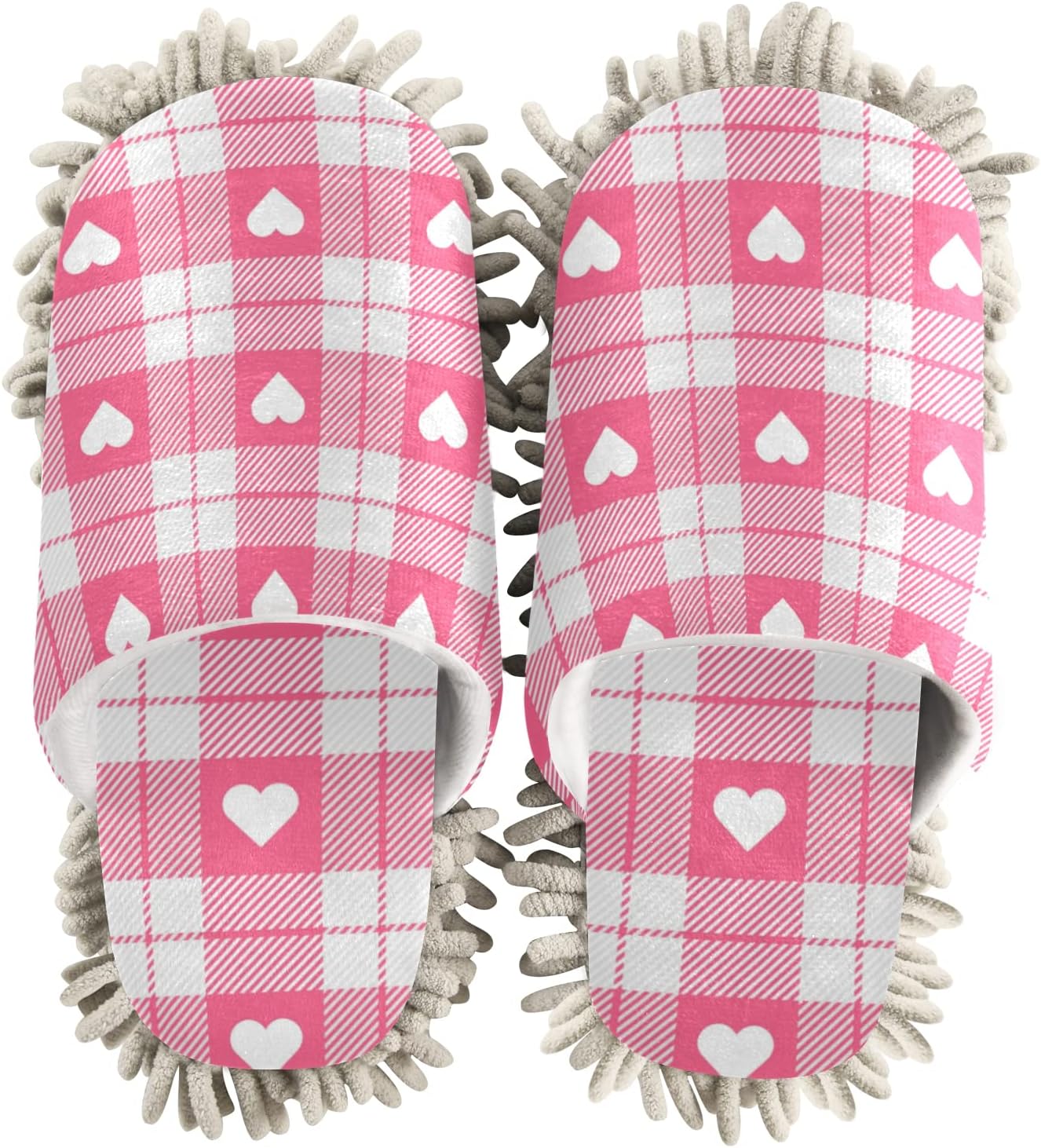 Valentines Day Microfiber Cleaning Slippers