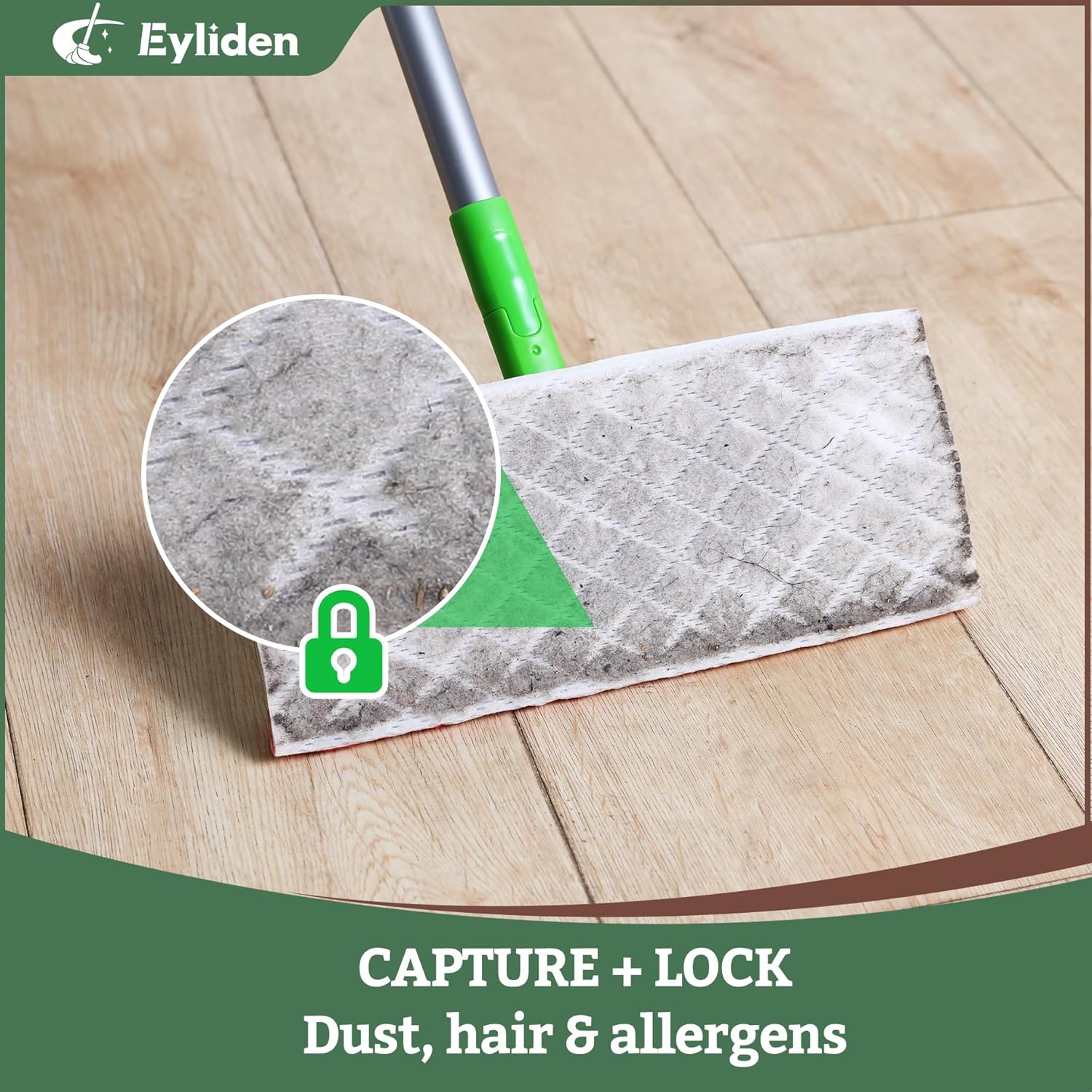 Eyliden Floor Mop Kit with 24 Refills