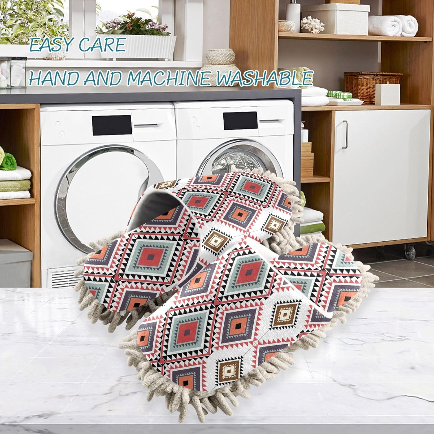 Kigai Microfiber Slippers Soft Durable Floor Cleaners for Home Gifting