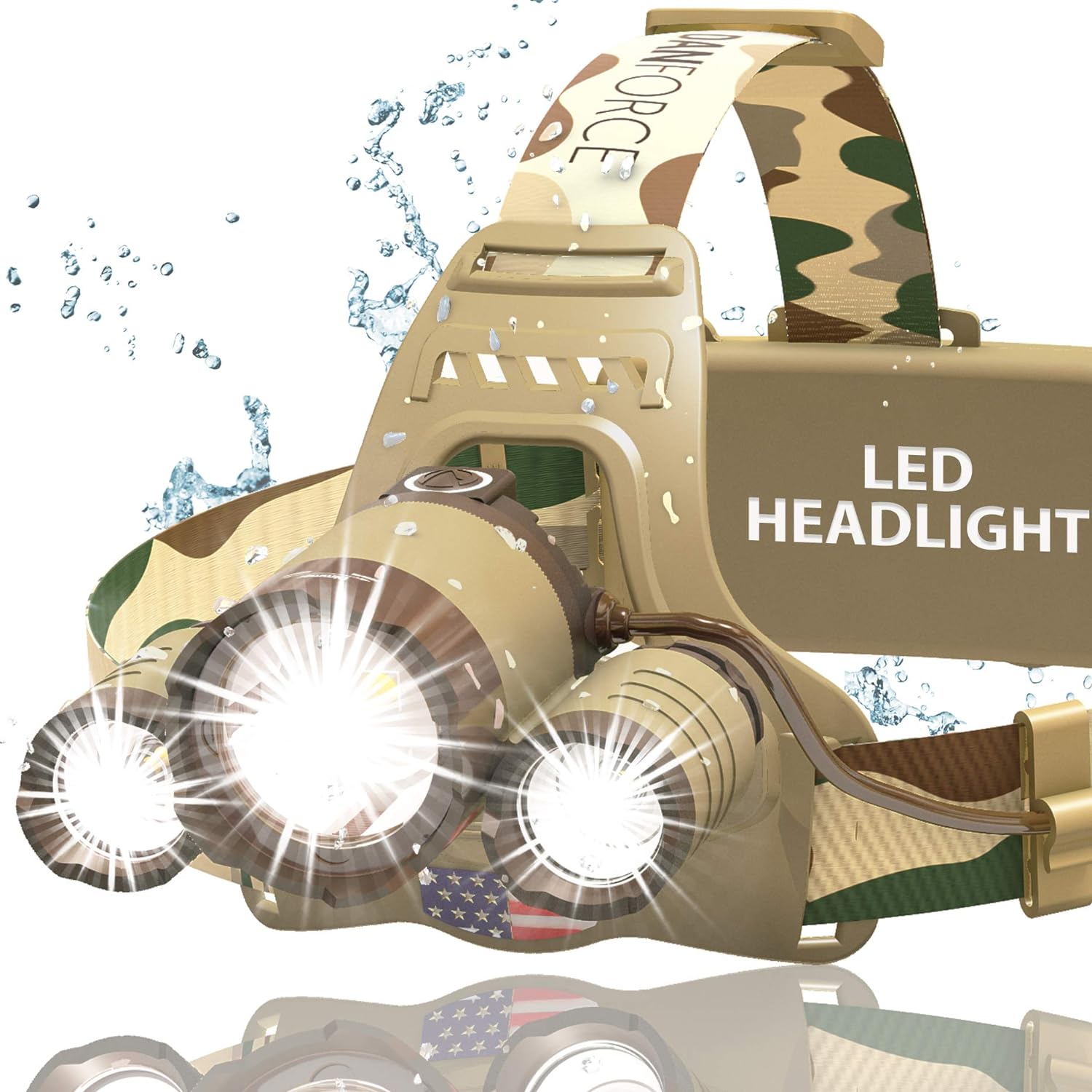 High-Brightness Camouflage Headlamp