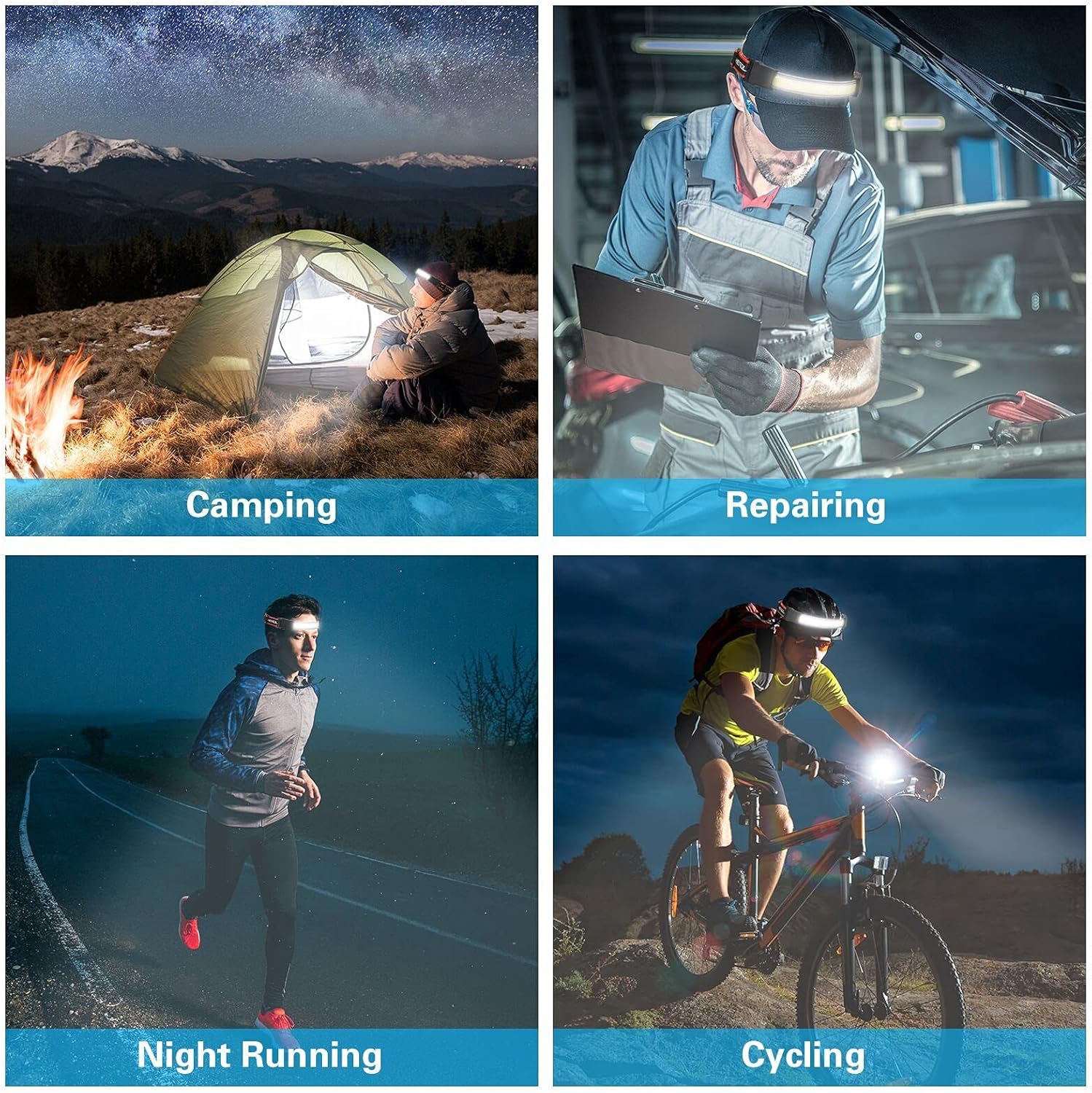 Adjustable Rechargeable Headlamp