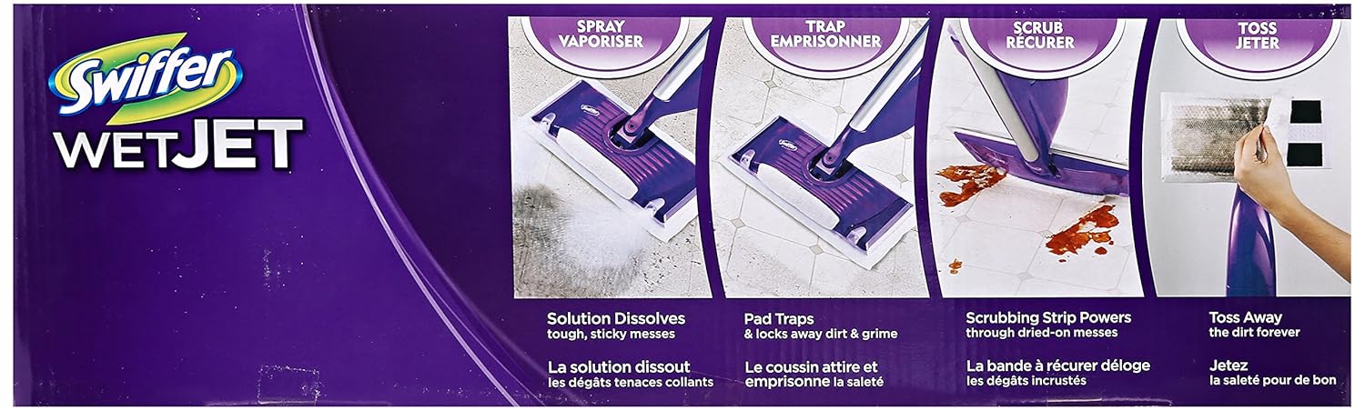 Swiffer WetJet Mop Starter Kit - Elevate mess removal