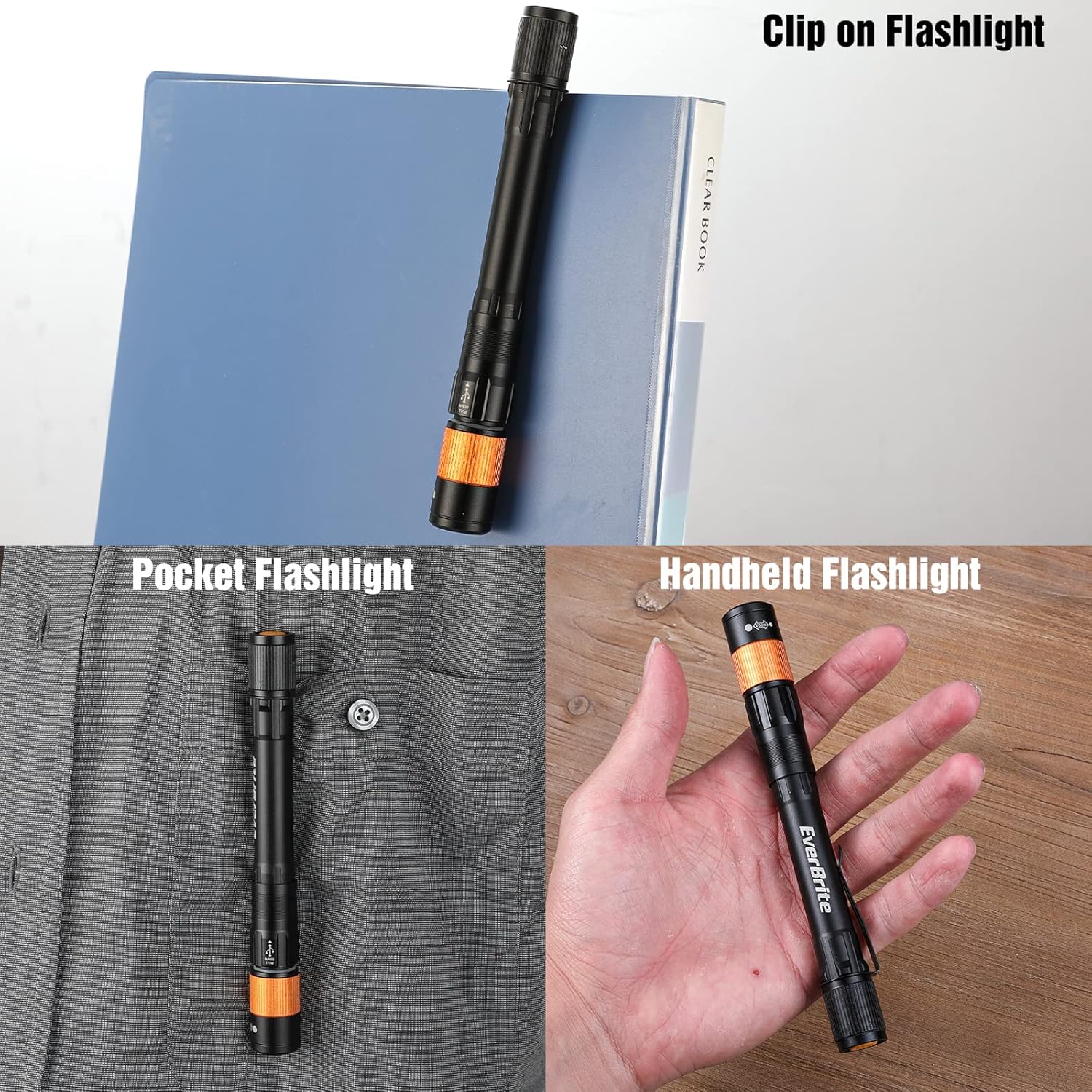 EverBrite Headlamp Rechargeable Pen Light