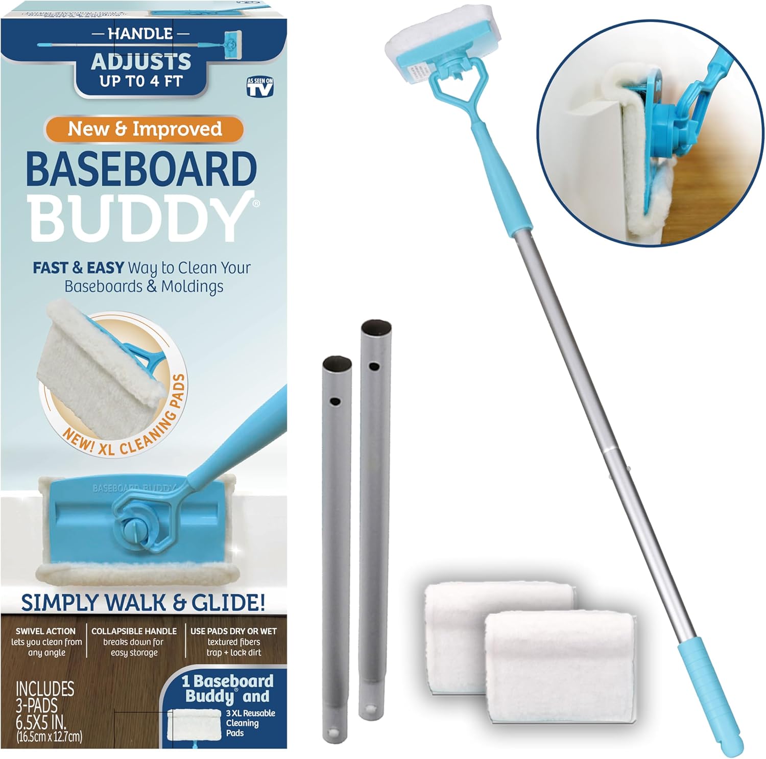 Baseboard Buddy Molding Baseboard Cleaner Tool