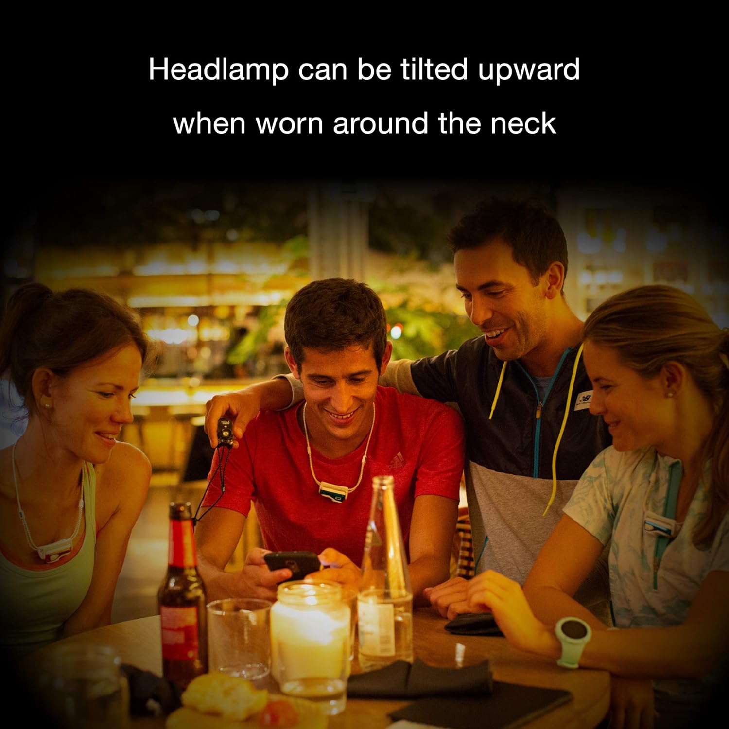 5050 Brightness Headlamp Compact Rechargeable for Outdoor Use