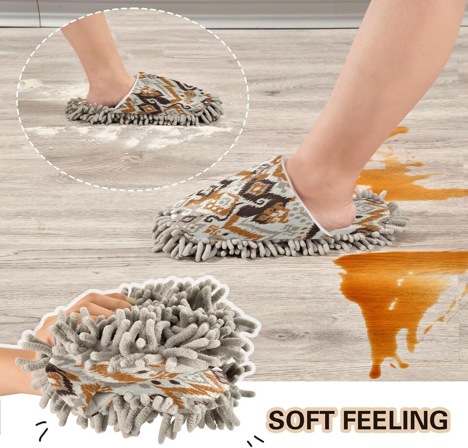 Kigai Natural Aztec Ikat Slippers Amplify Your Daily Cleanse