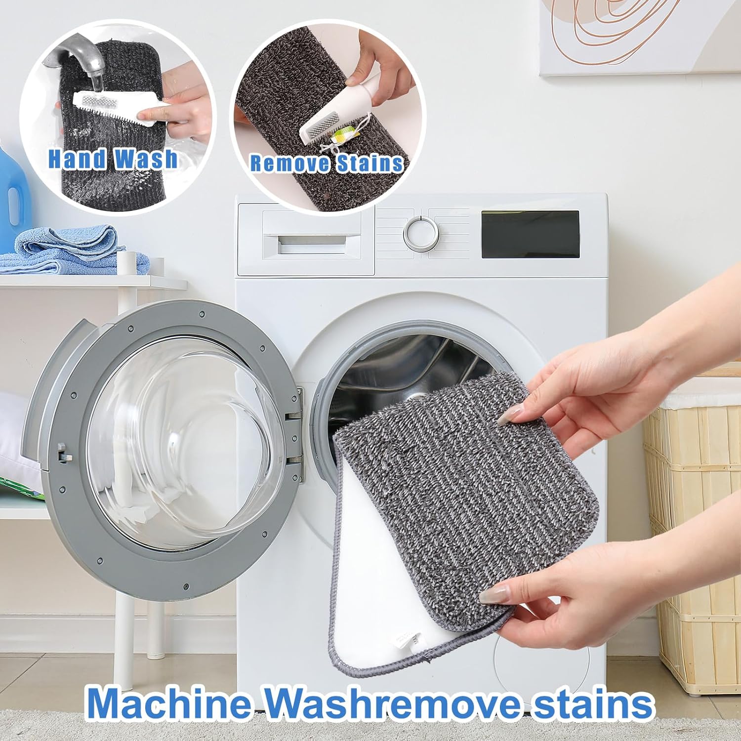 Portable Extendable Microfiber Mop for Wet Dry Use