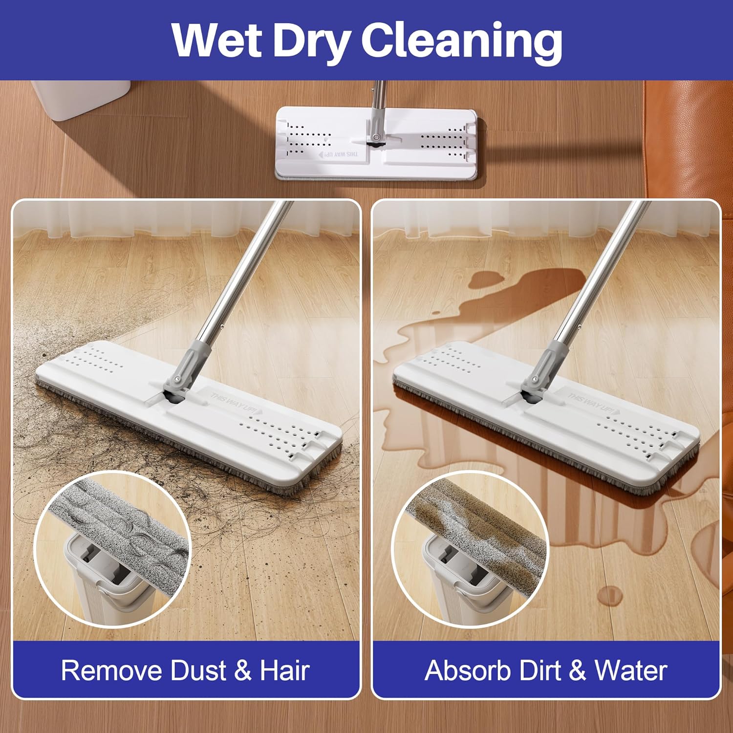 BOSHENG Mop and Bucket with Wringer Set