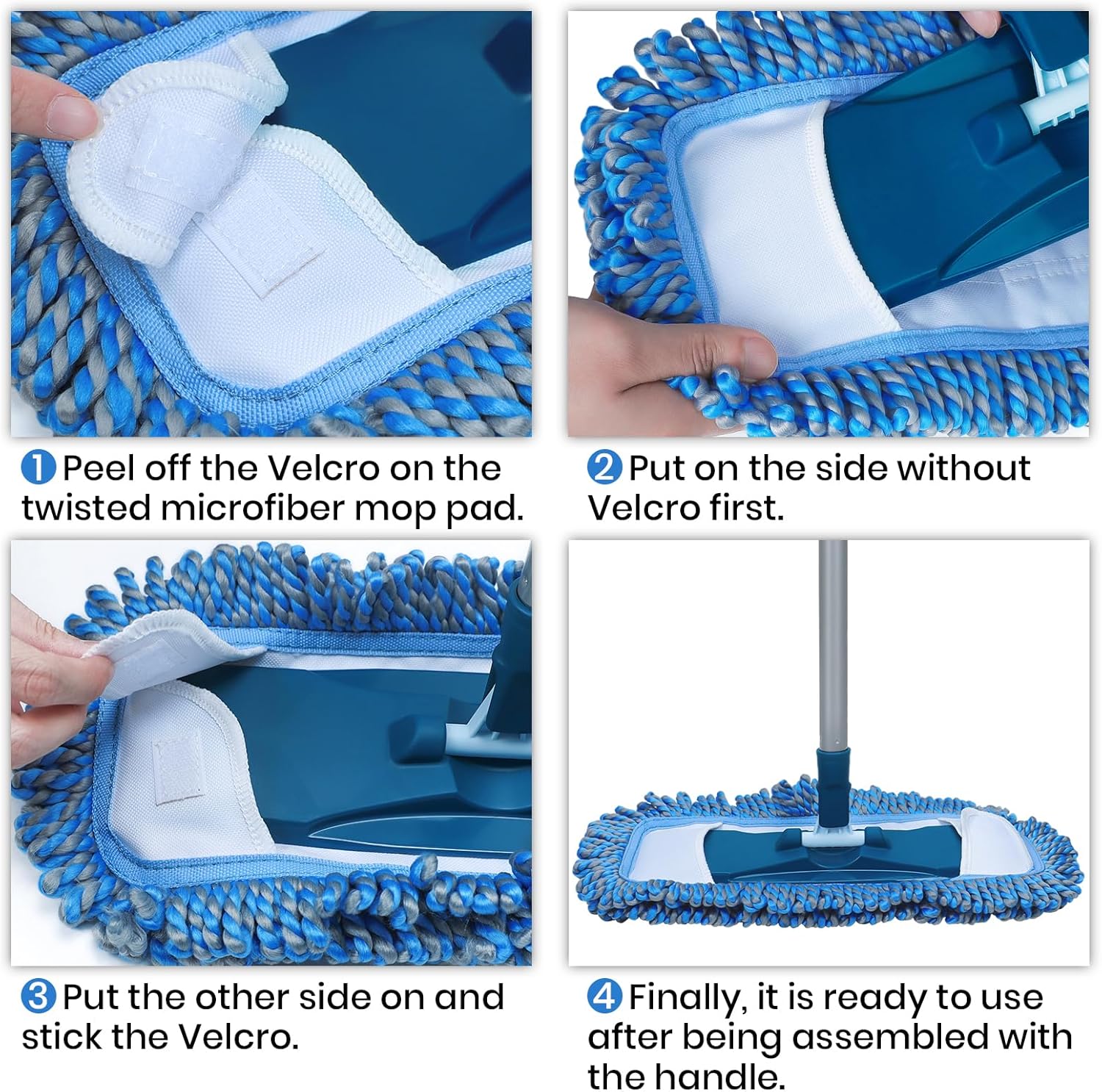 TrueYee Dust Mop for Hardwood Floors - 57 Handle