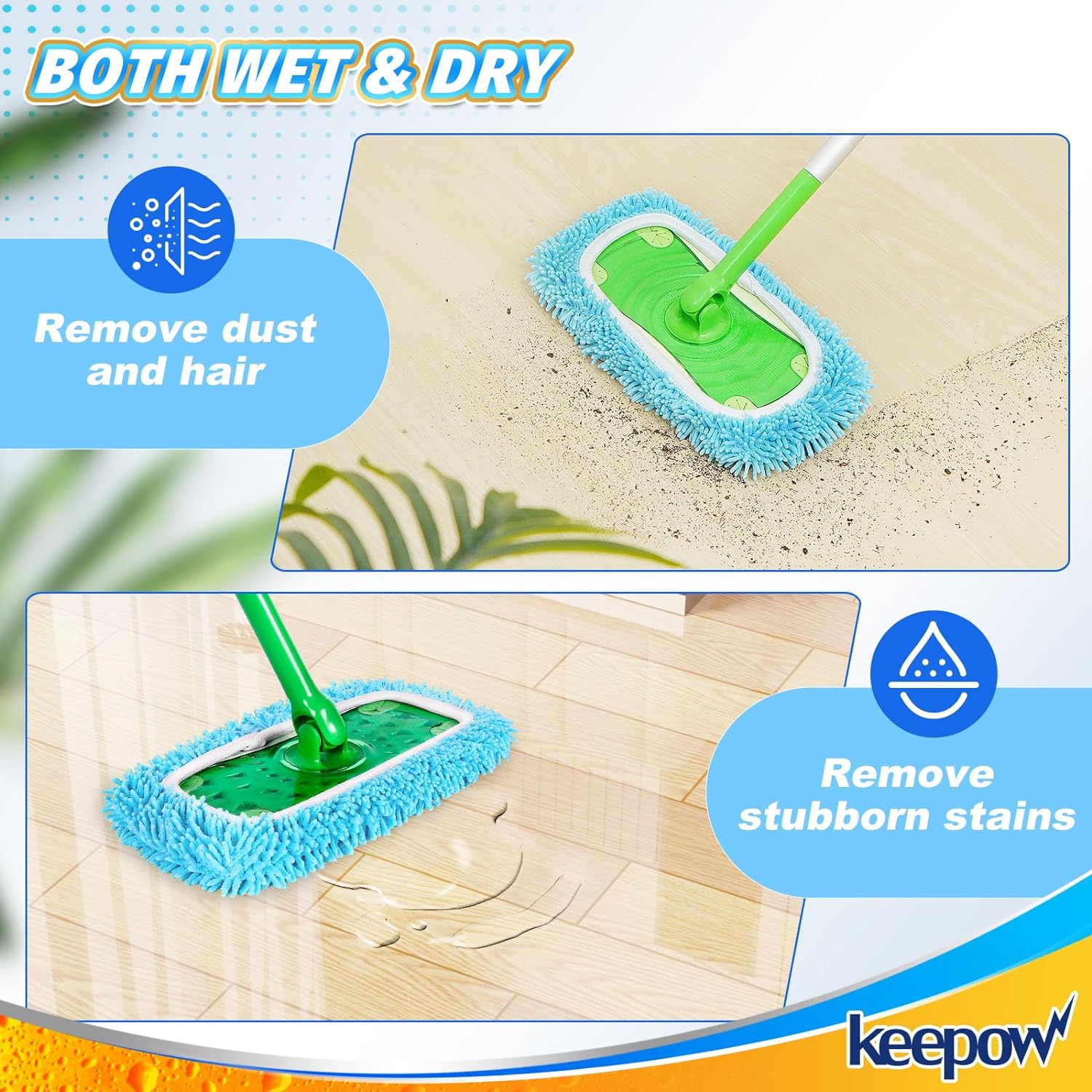 Reusable Dry Sweeping Cloths for Swiffer Mops