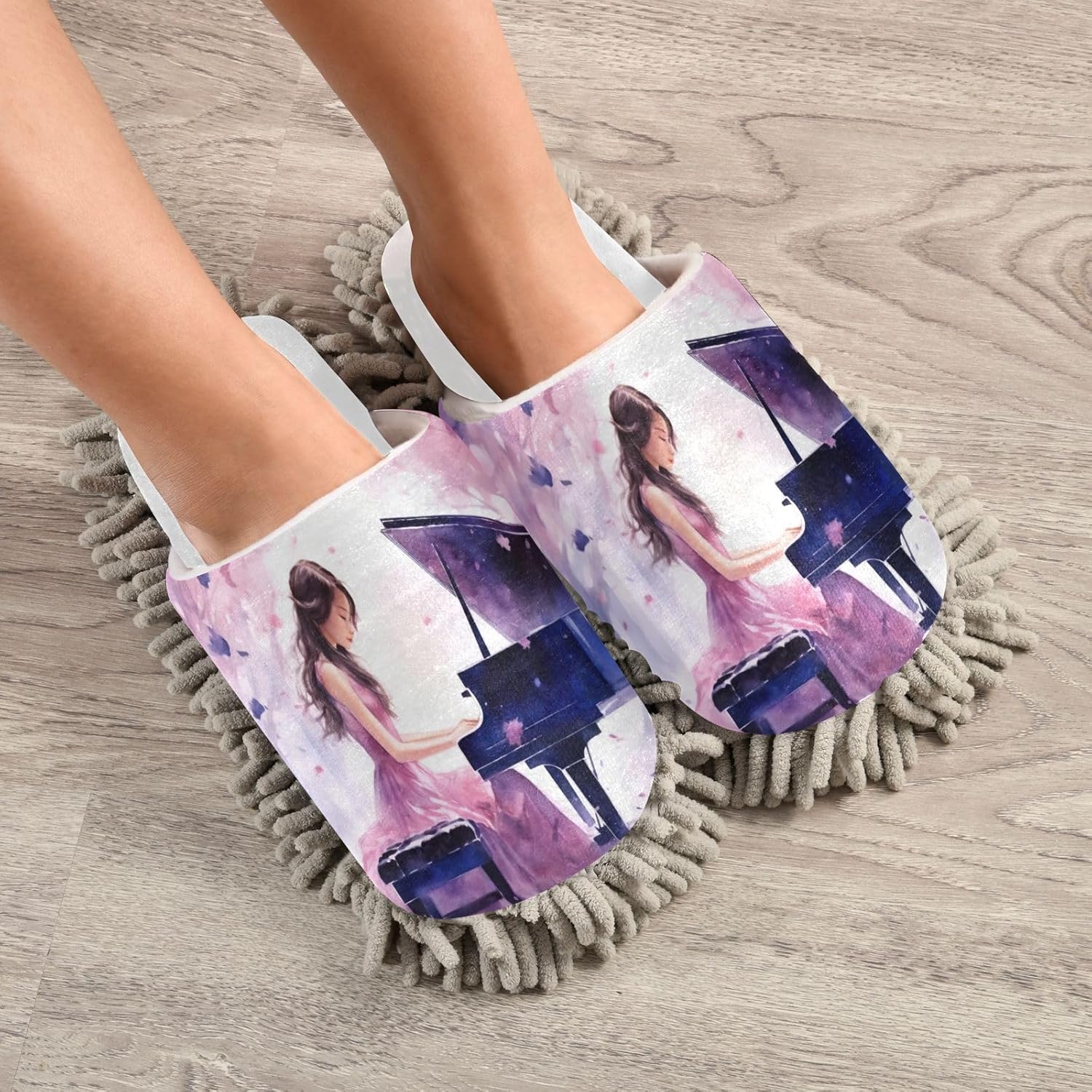 Effortless Floor Care with RunningBear Play Piano Mop Slippers