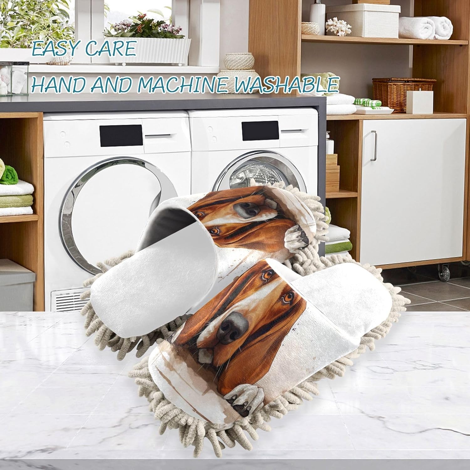 Versatile Hound Slippers for Perfect Cleaning