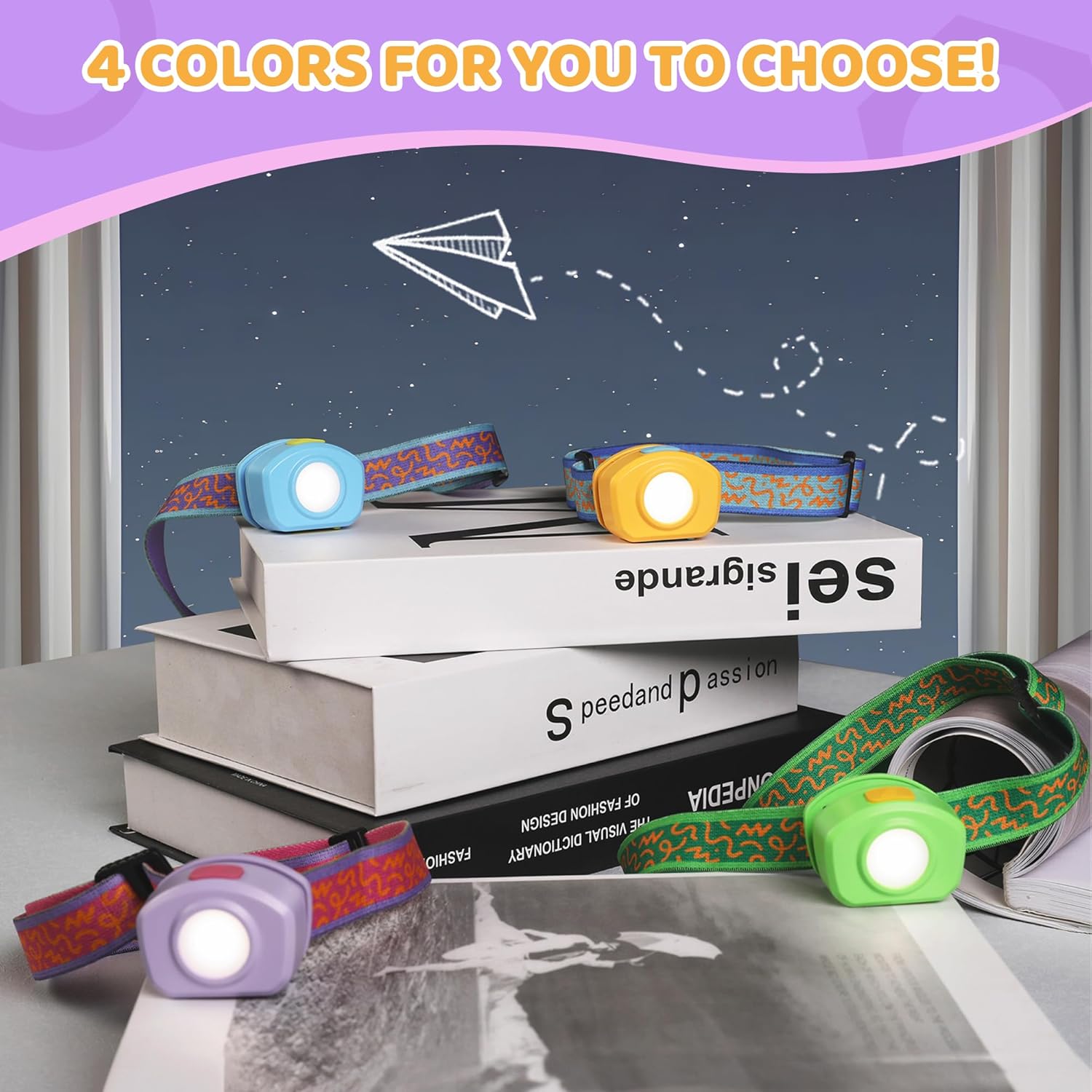 300 Lumens Headlamp for Camping Dual LED Modes Durable Design