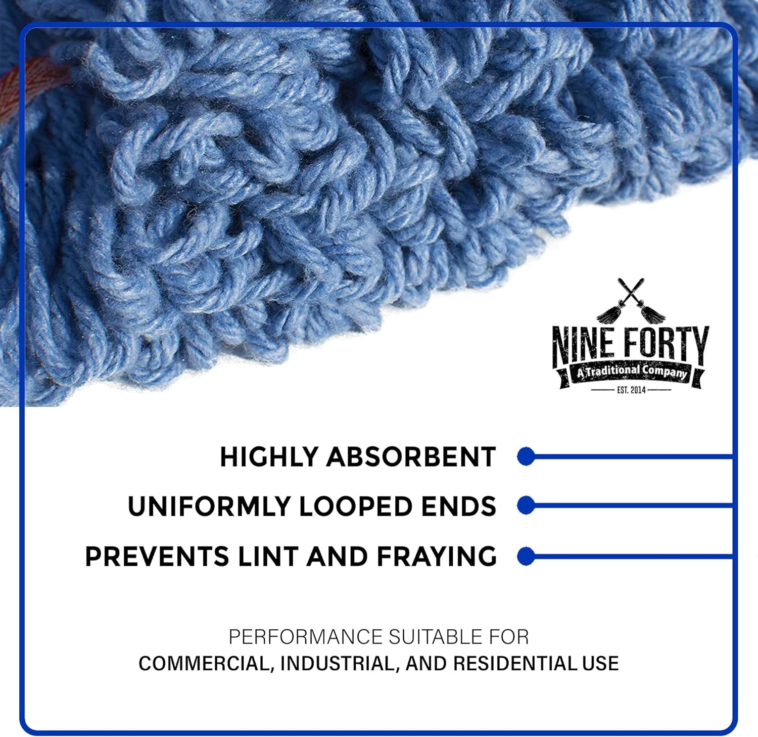 Professional Looped End Wet Mops for Heavy Duty Use