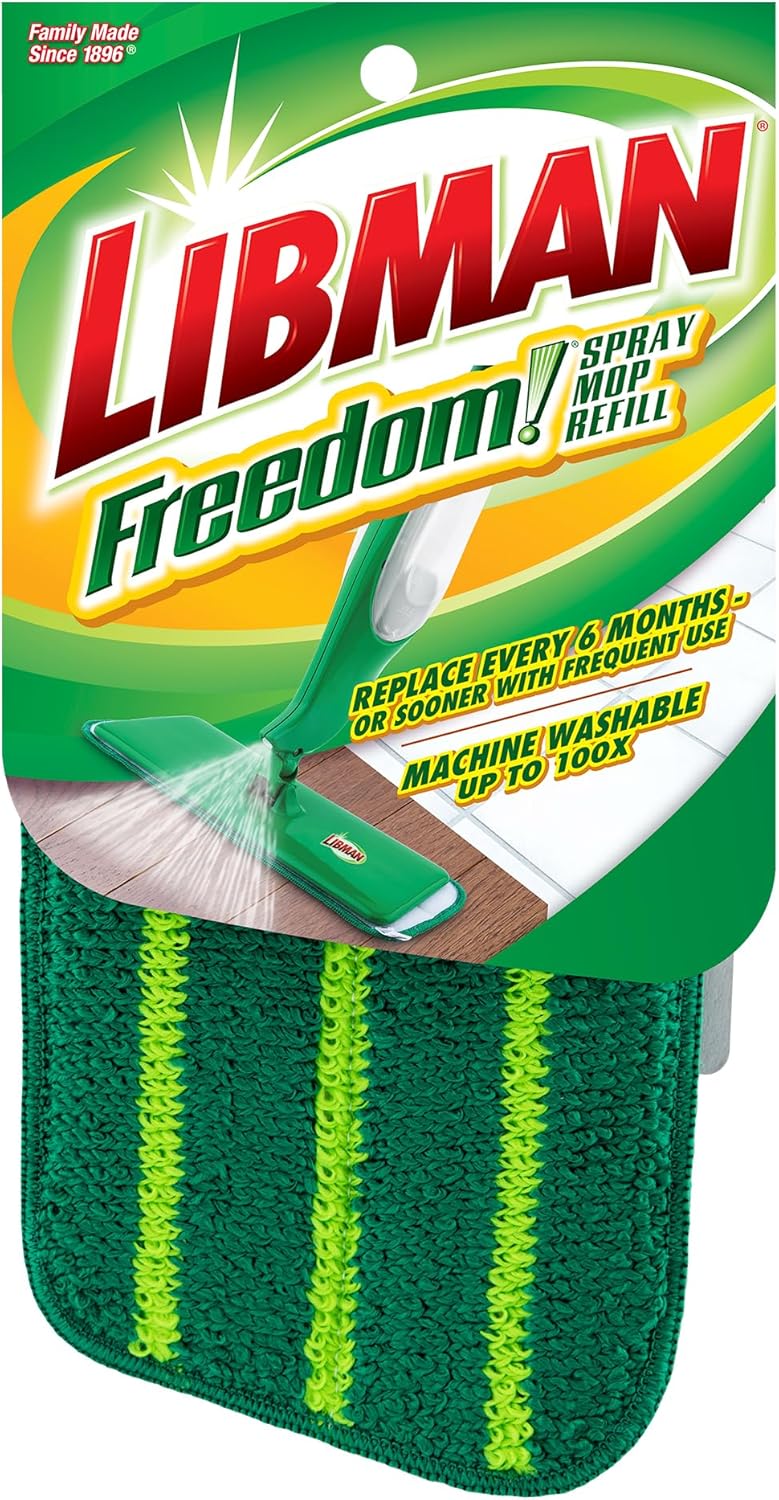 Libman Freedom Spray Mop Refill Set Green 3-Pack