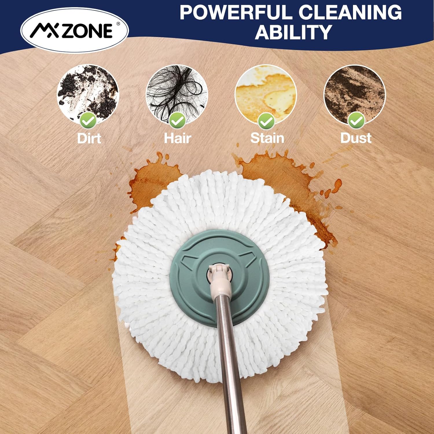MXZONE Magic Mop 5-Pack Replacement Heads Details