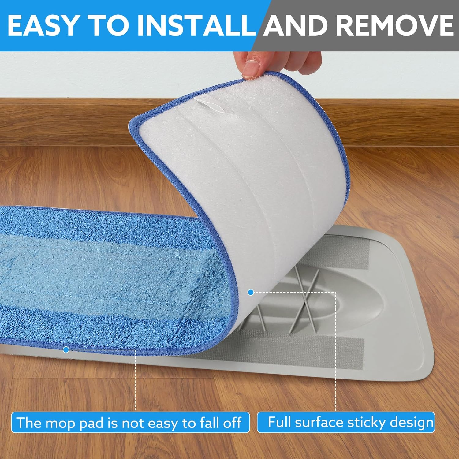 Precision SetMicrofiber MOP PADS for Bona Floors