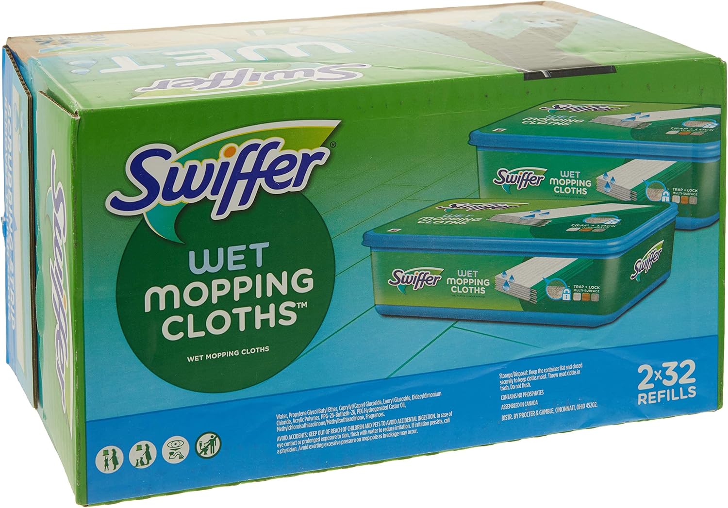 Swiffer Sweeper Wet Mopping Cloth - 32-Count