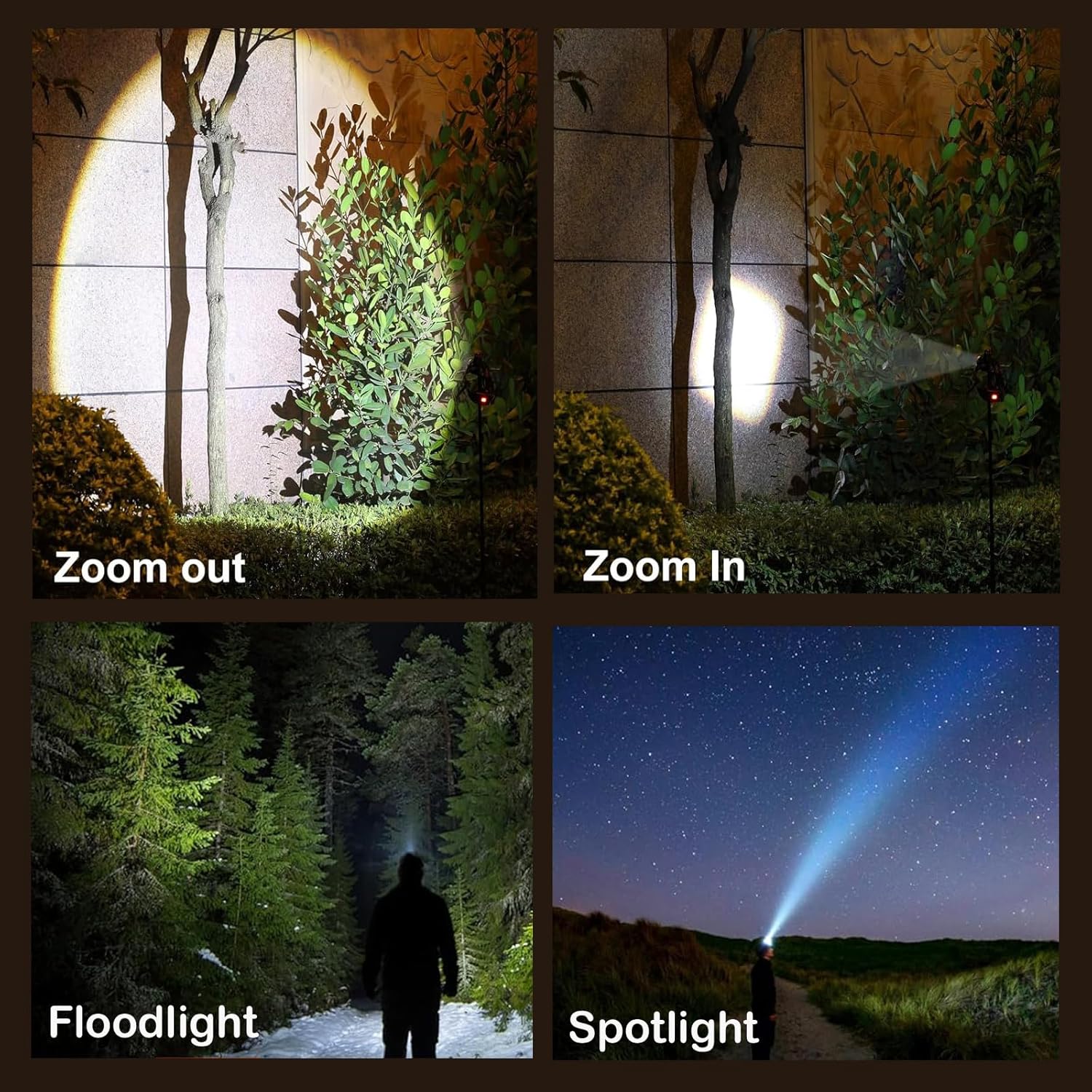 WalkThree rechargeable LED headlamp for adults camping hiking running