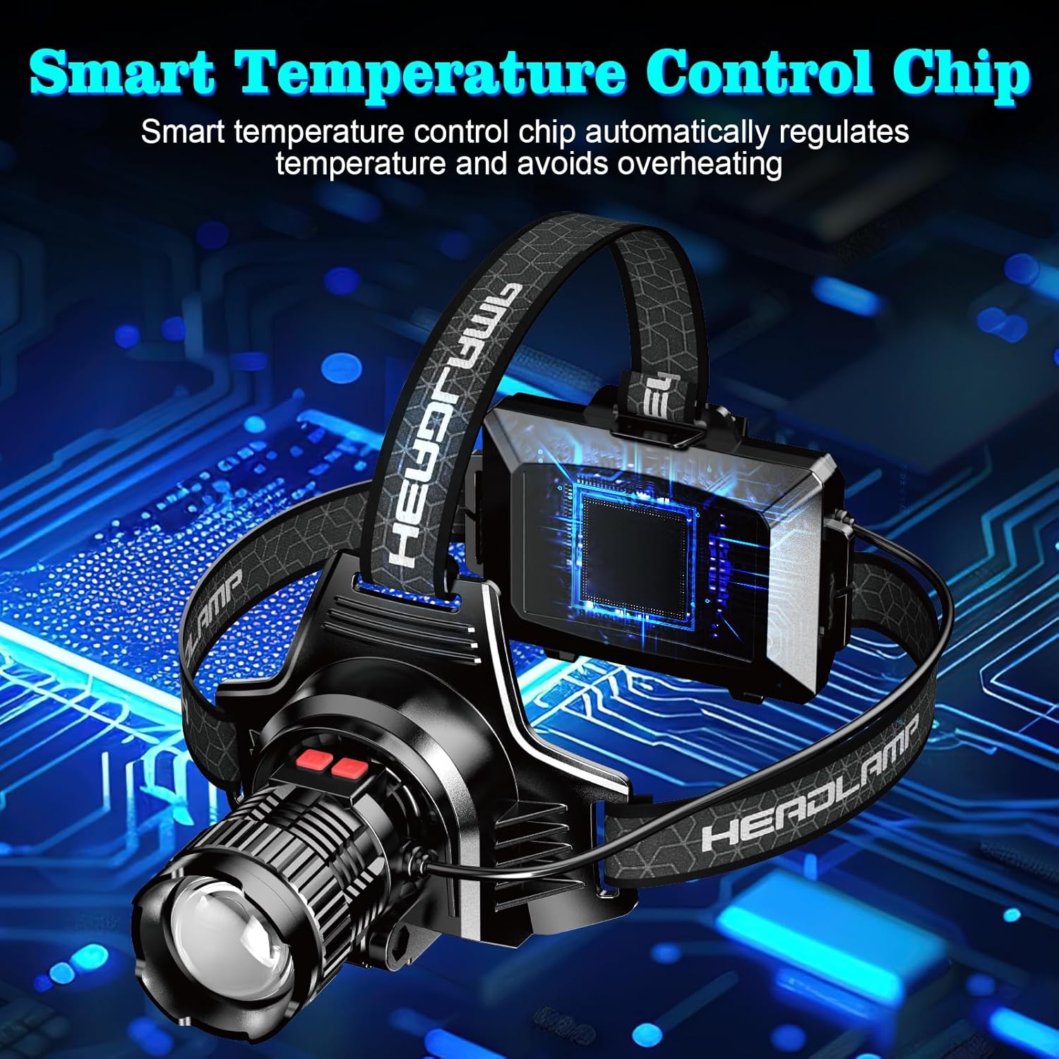 K KERNOWO Rechargeable LED Headlamp