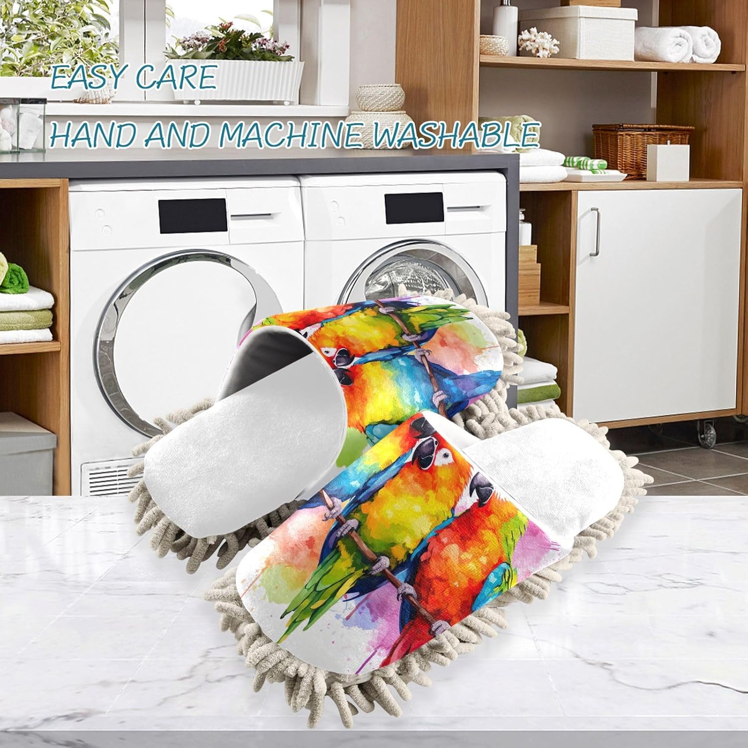 Colorful Branch Mop Slippers for Office Home
