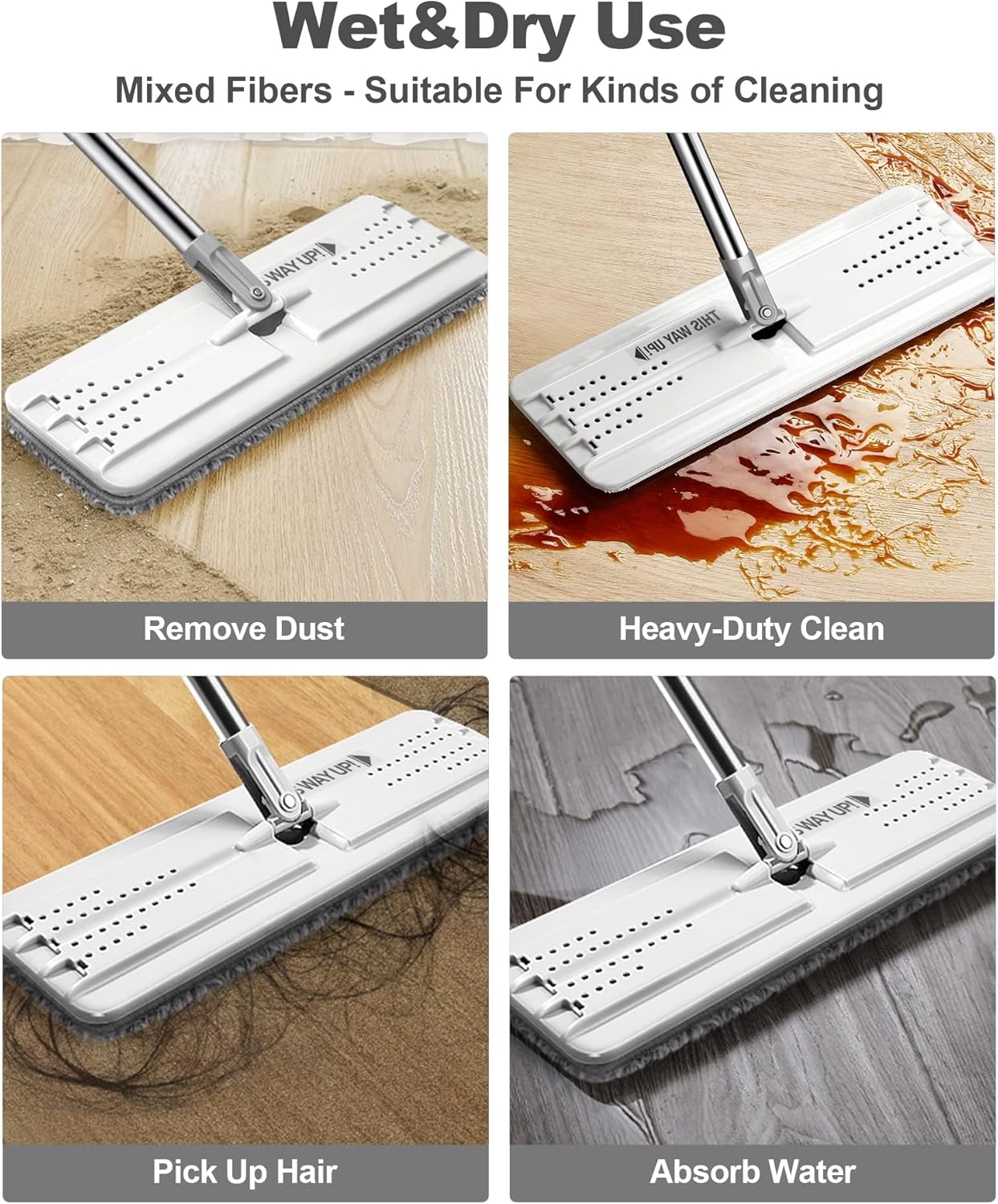 4 Replaceable Microfiber Pads