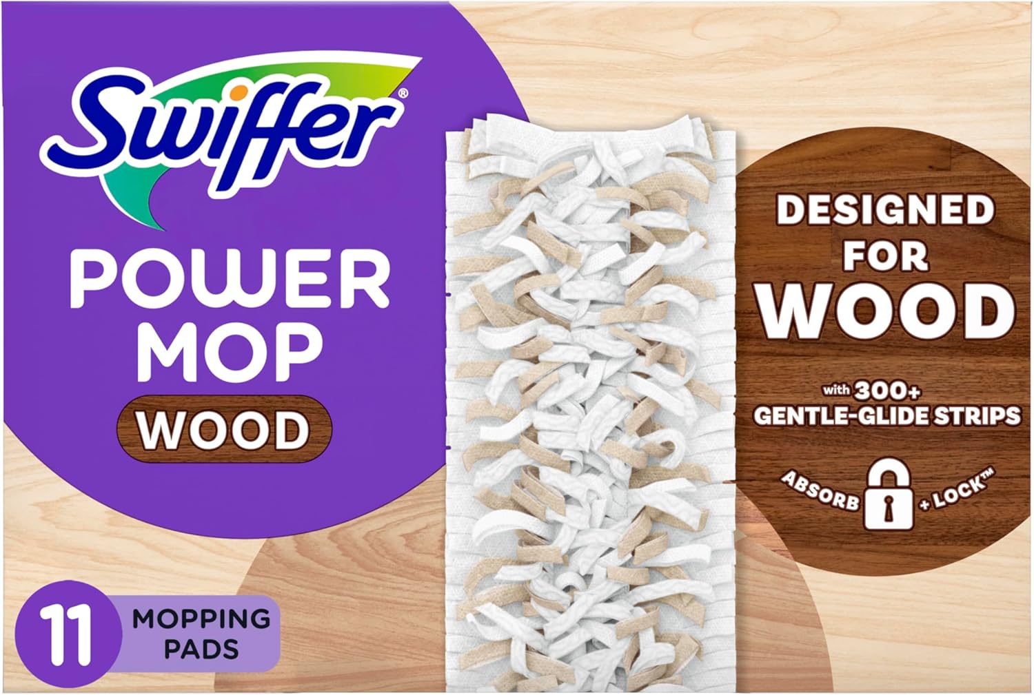 Swiffer PowerMop Wood Mopping Pad Refills 11 Pack