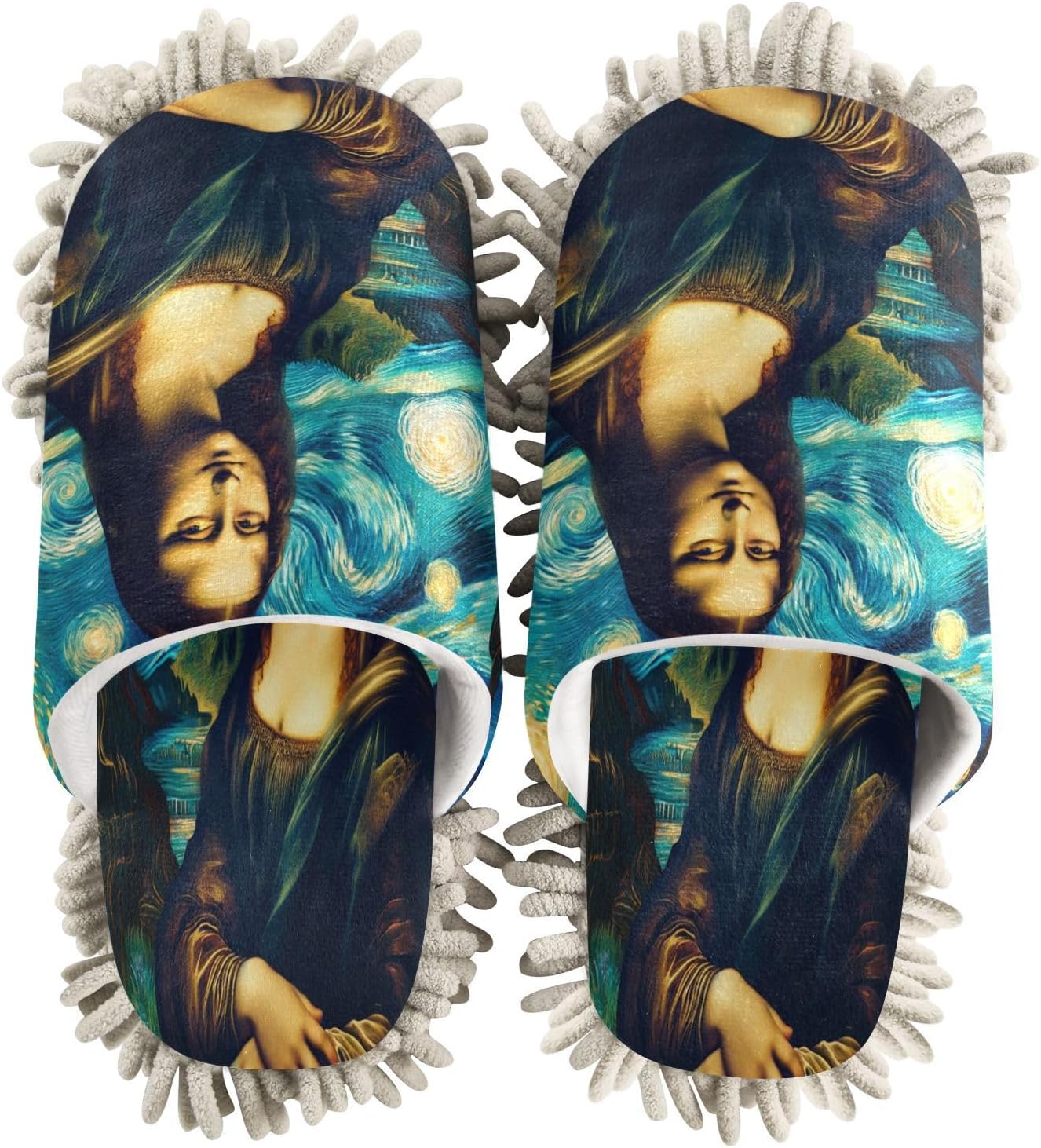 Zhirexin Starry Night Oil Girl Kitchen Cleaning Slippers