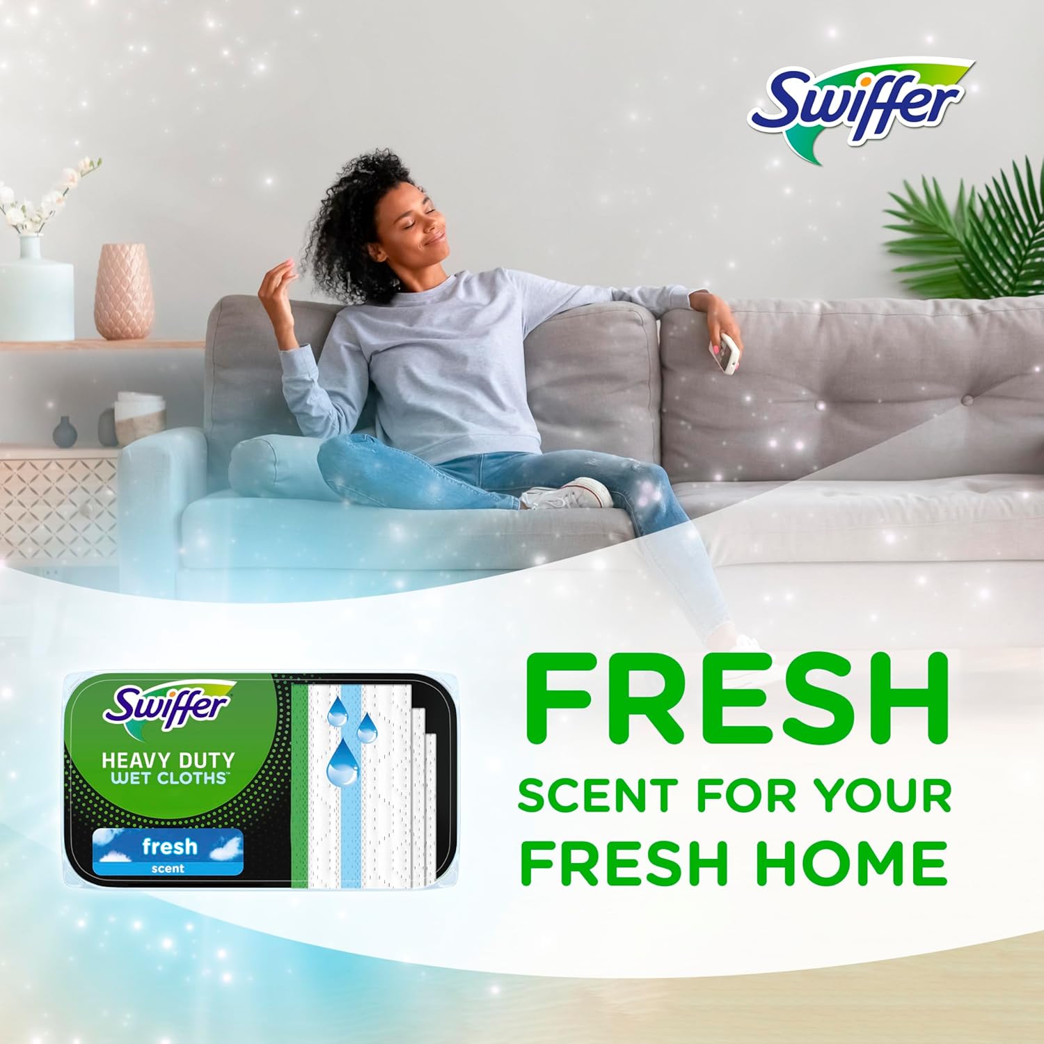 Swiffer Sweep Mop 20 Count Fresh Scent Heavy Duty
