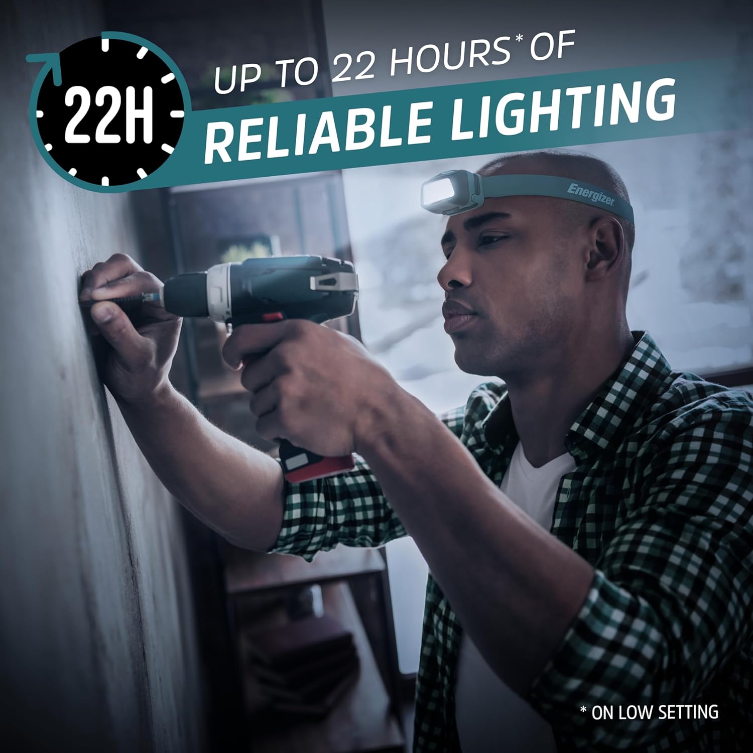 Energizer HDL40 Compact LED Headlamp with 3 AAA Batteries