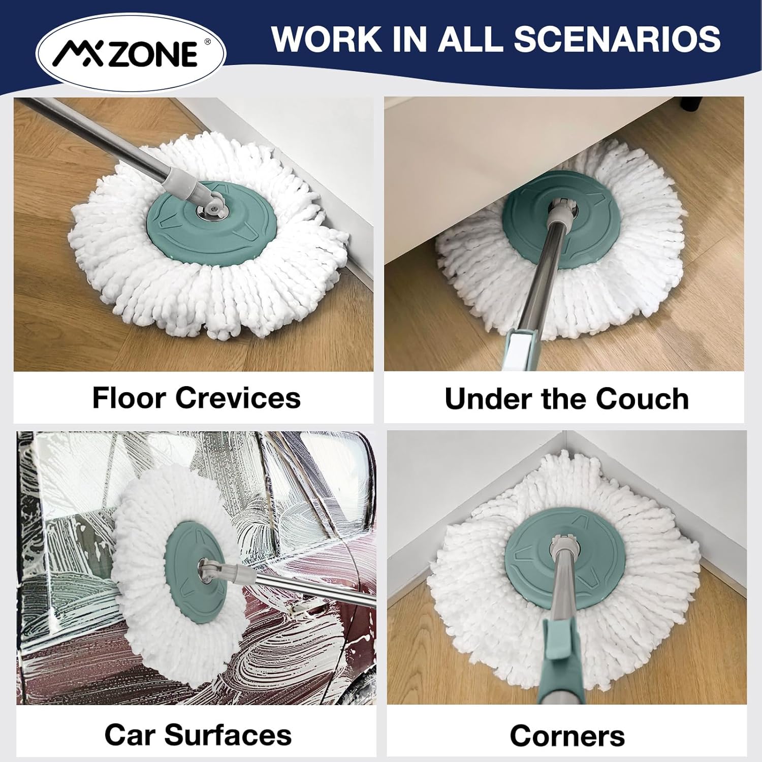 MXZONE Magic Mop 5-Pack Replacement Heads Details