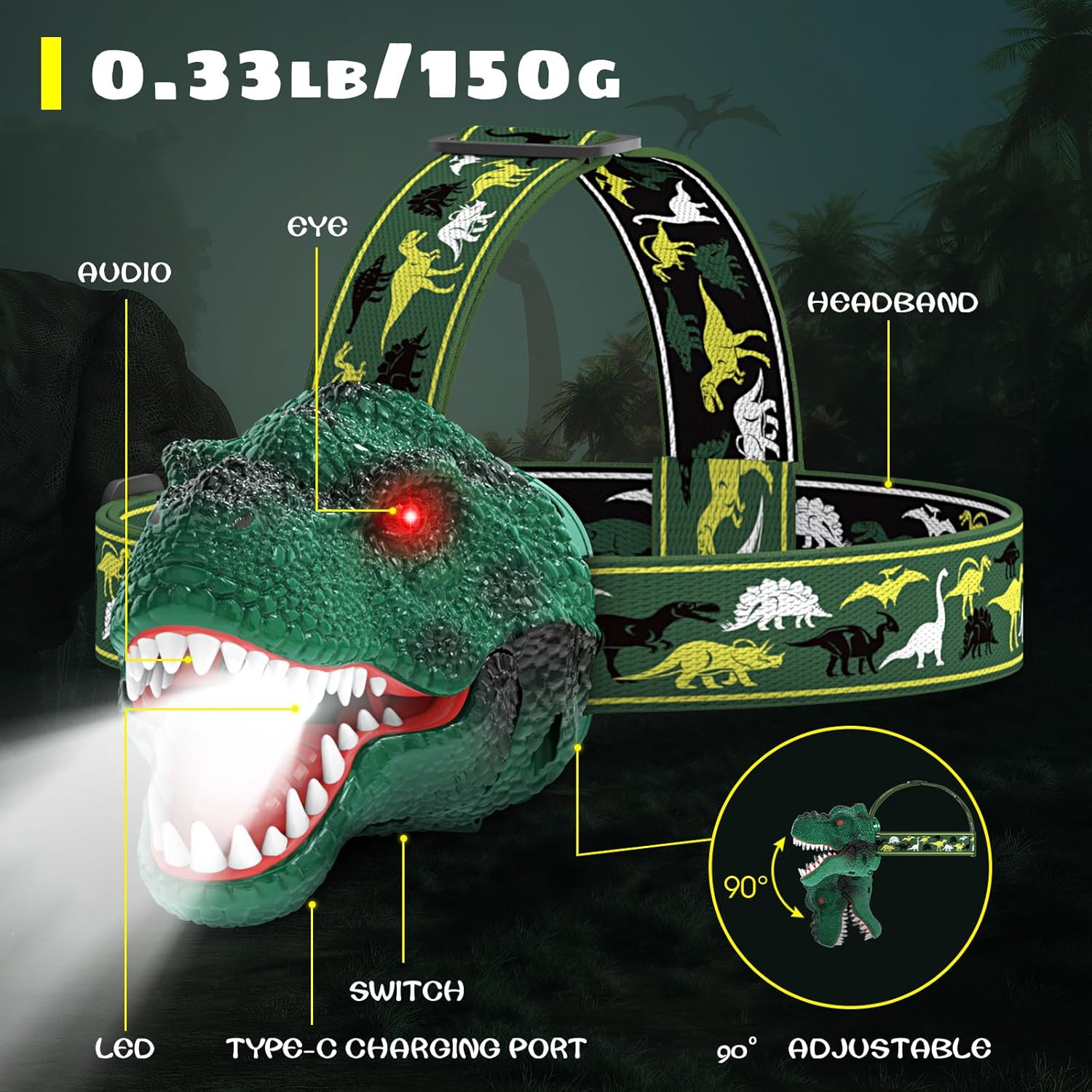 Dysaim Bright T-Rex LED Head Lamp