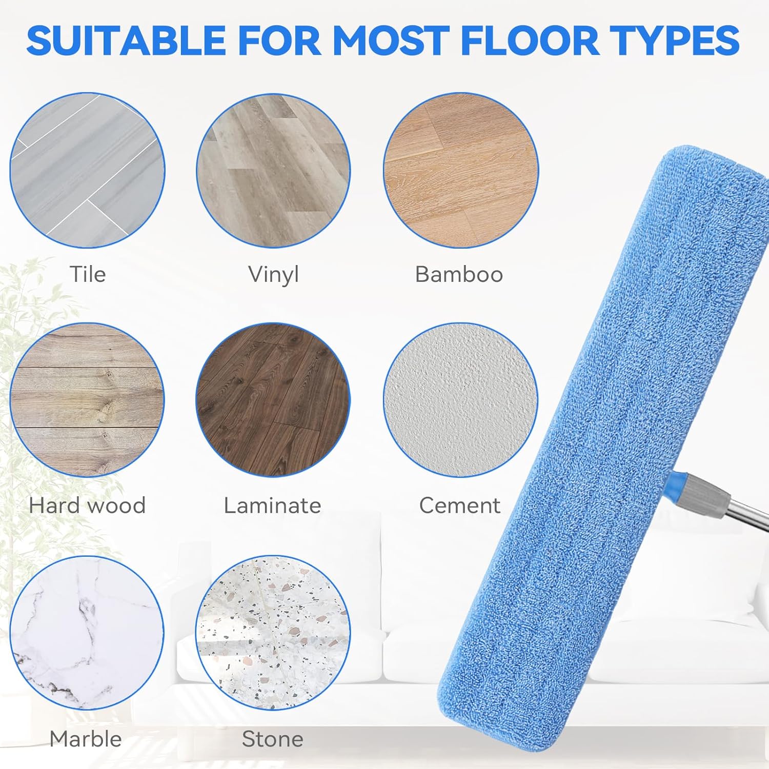 36 Microfiber Mop Pad Set