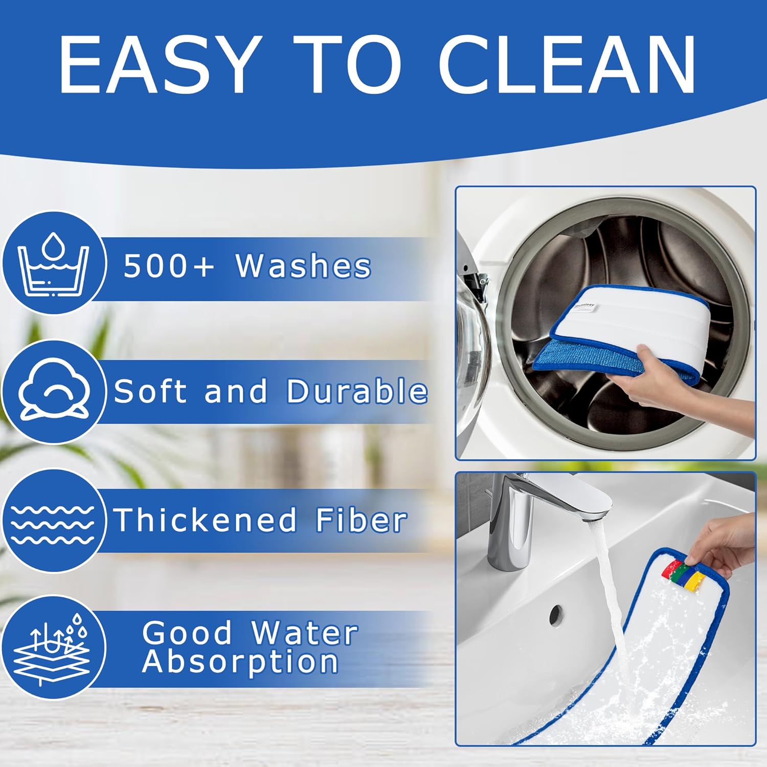 High-Quality Microfiber Pads for Easy Maintenance and Durable Cleaning