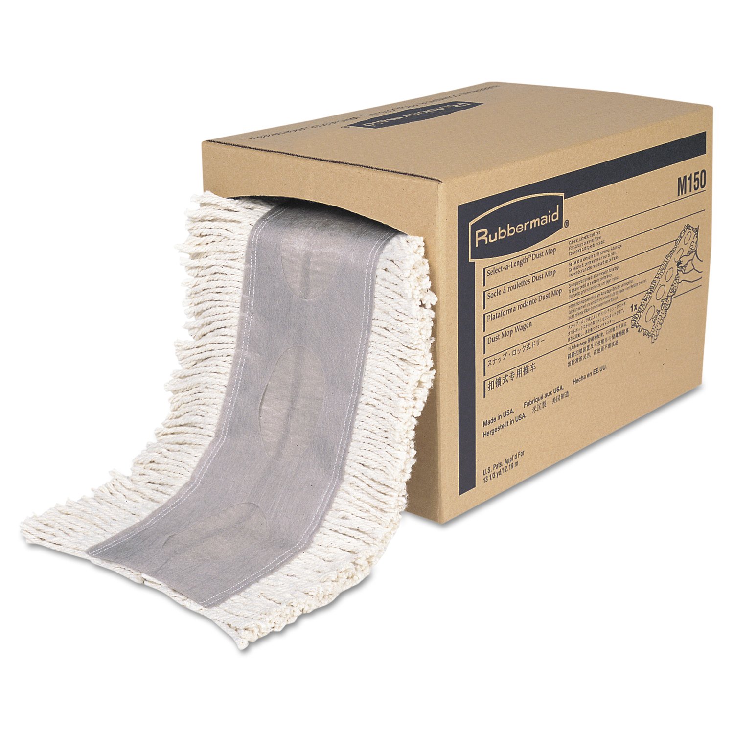 Durable Cut-End 5 x 40 Dust Mop - White