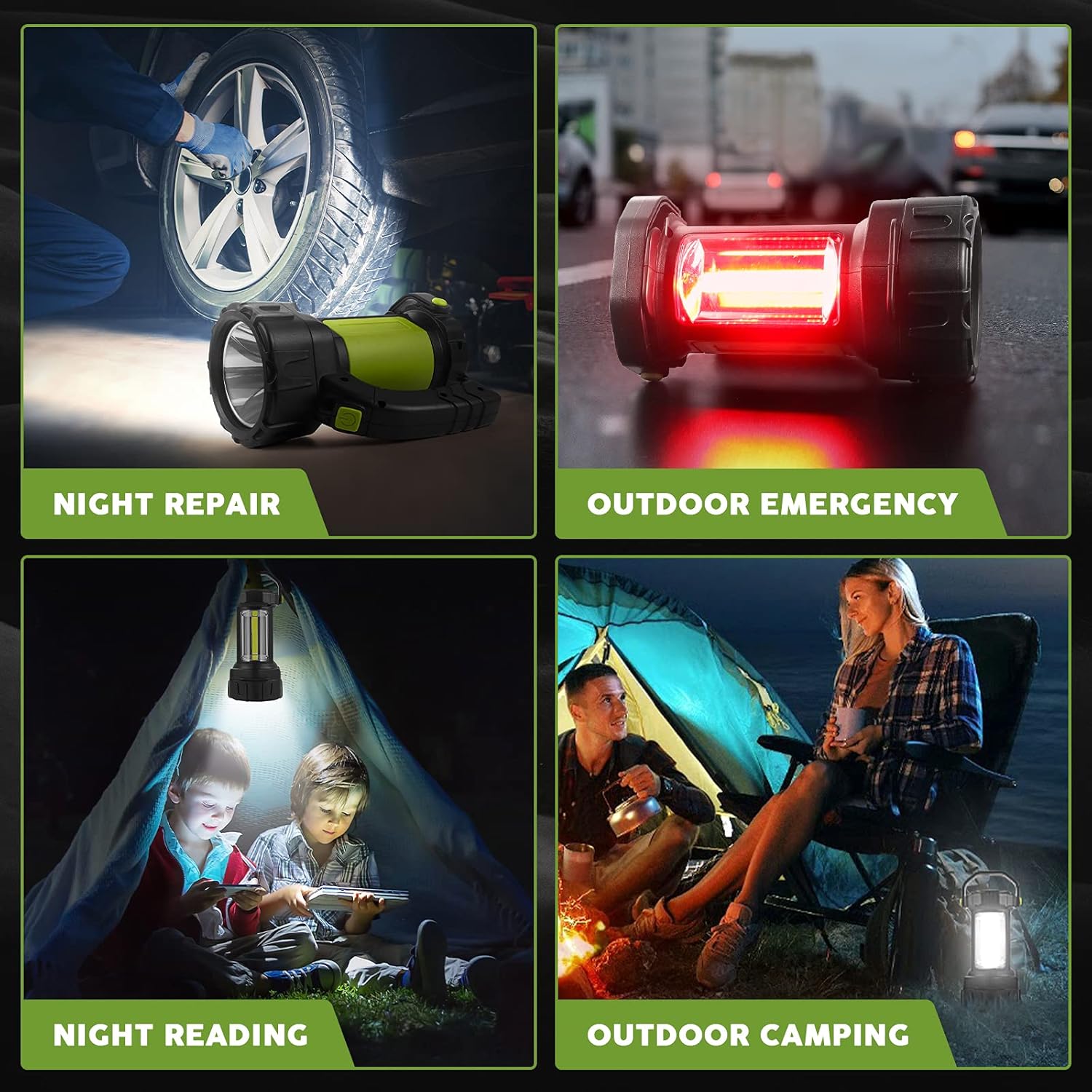 AlpsWolf Rechargeable Camping Lantern 800LM LED Light 3600mAh Battery waterproof