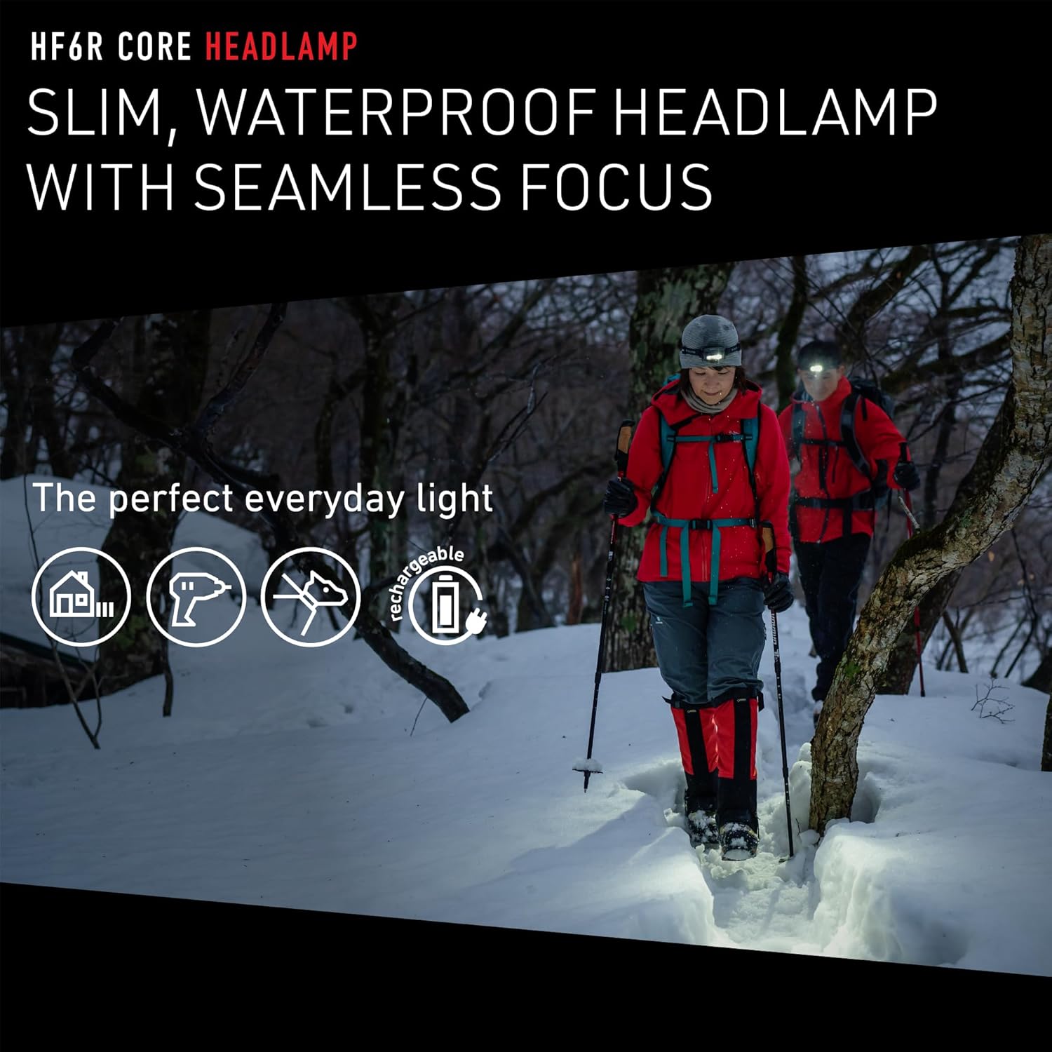 Slim Rechargeable Headlamp 800 Lumens
