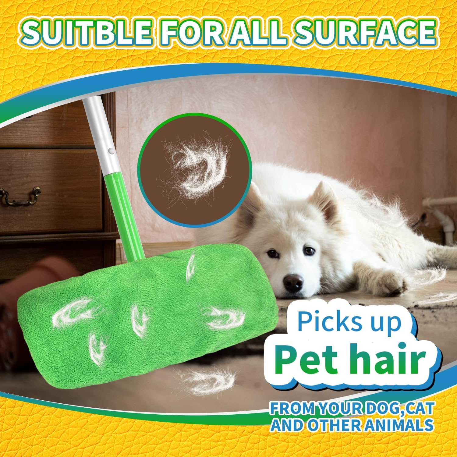 AmaVins Reusable Chenille Swiffer Mop Pads 5 Pack
