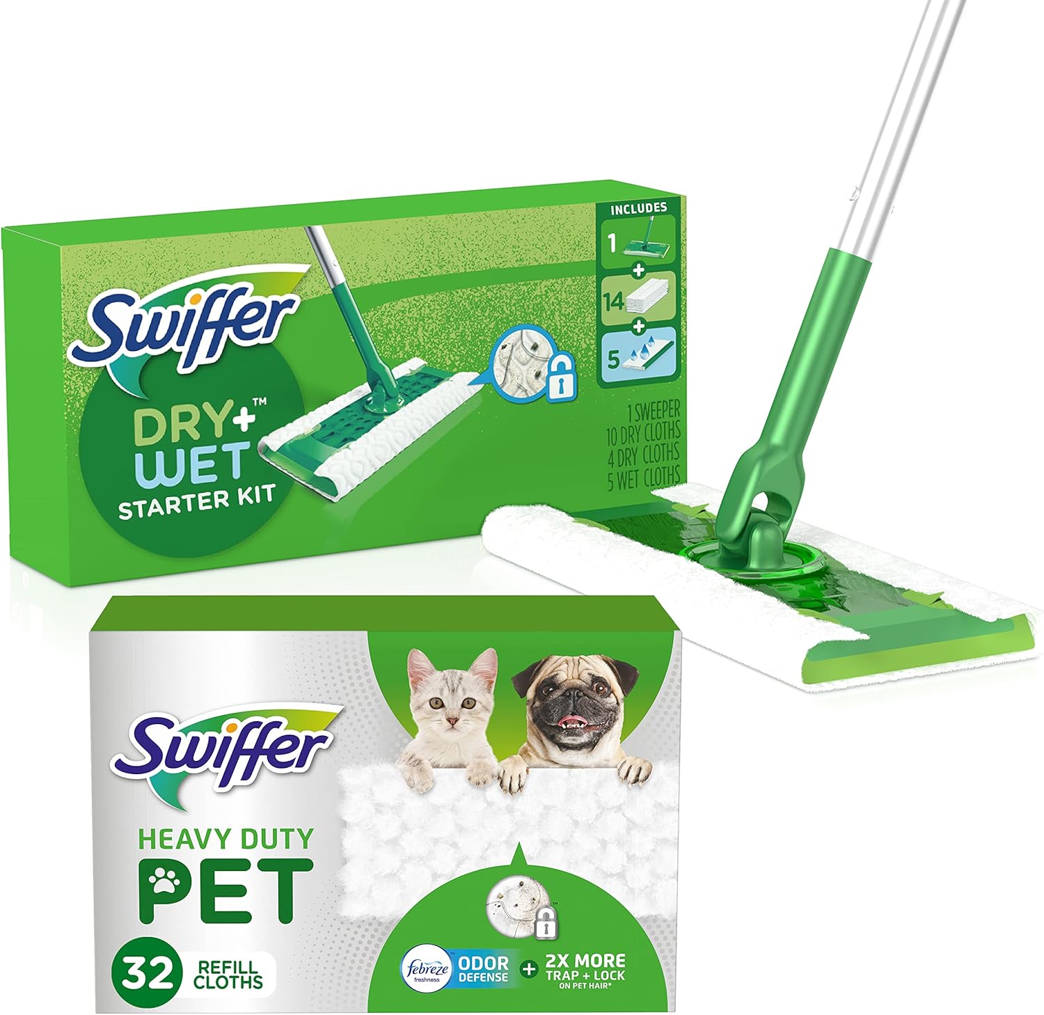 Swiffer Sweeper 2-in-1 Mop Refill Bundle