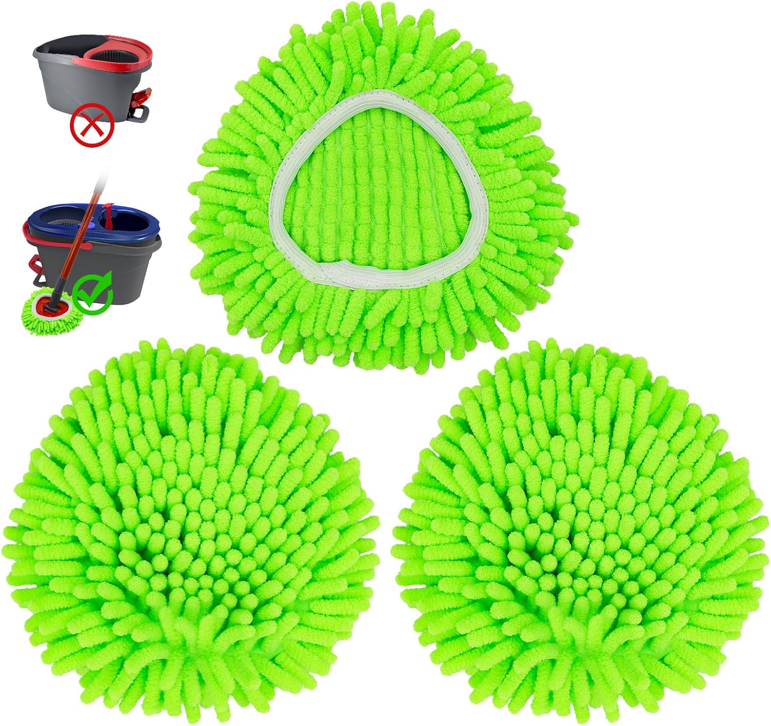 Reusable Mop Heads for EasyWring 1-Tank Spin Mop