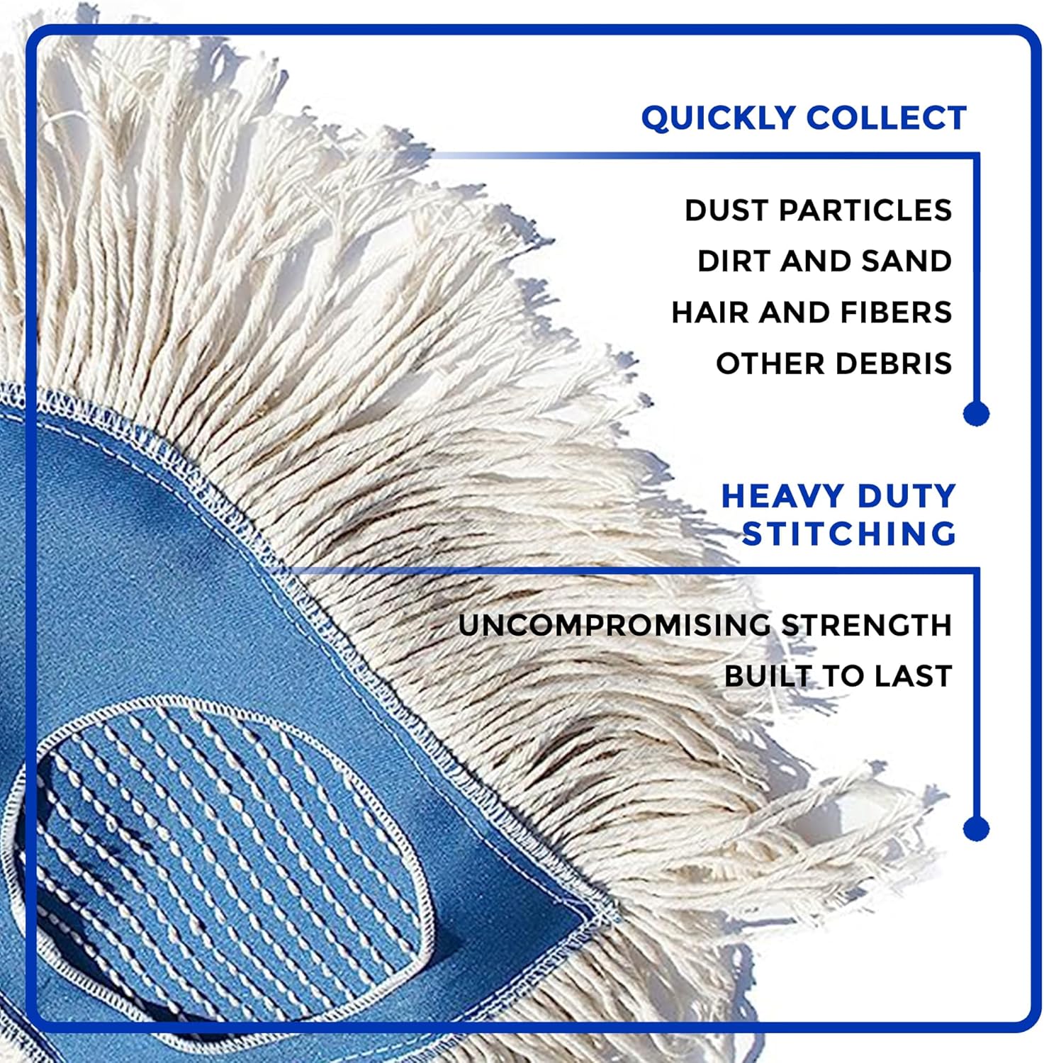 Nine Forty Heavy Duty Cotton Wedge Dust Mop Head