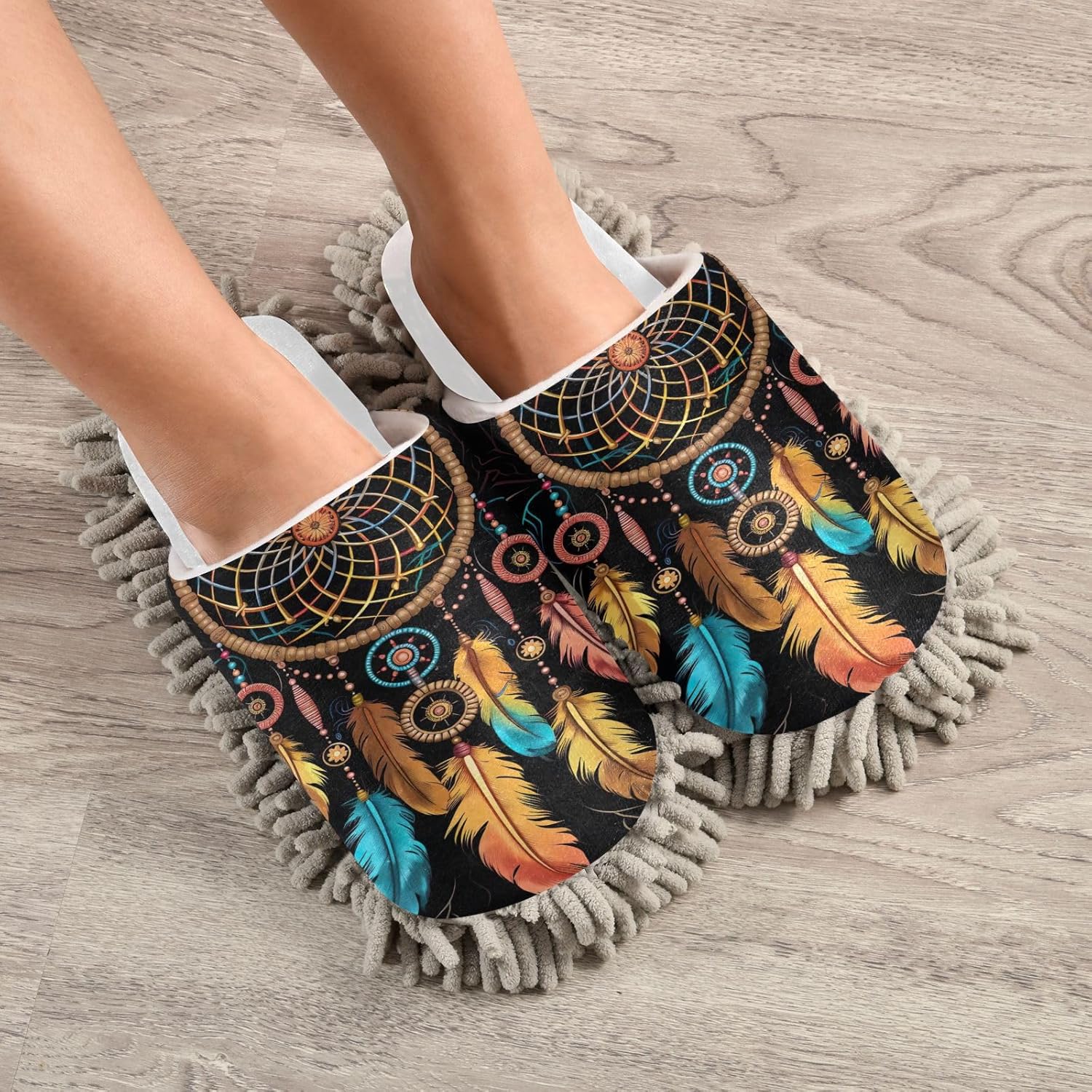 Spacious and Cozy Mop Unused Slippers Eco-Friendly Soft to Clean