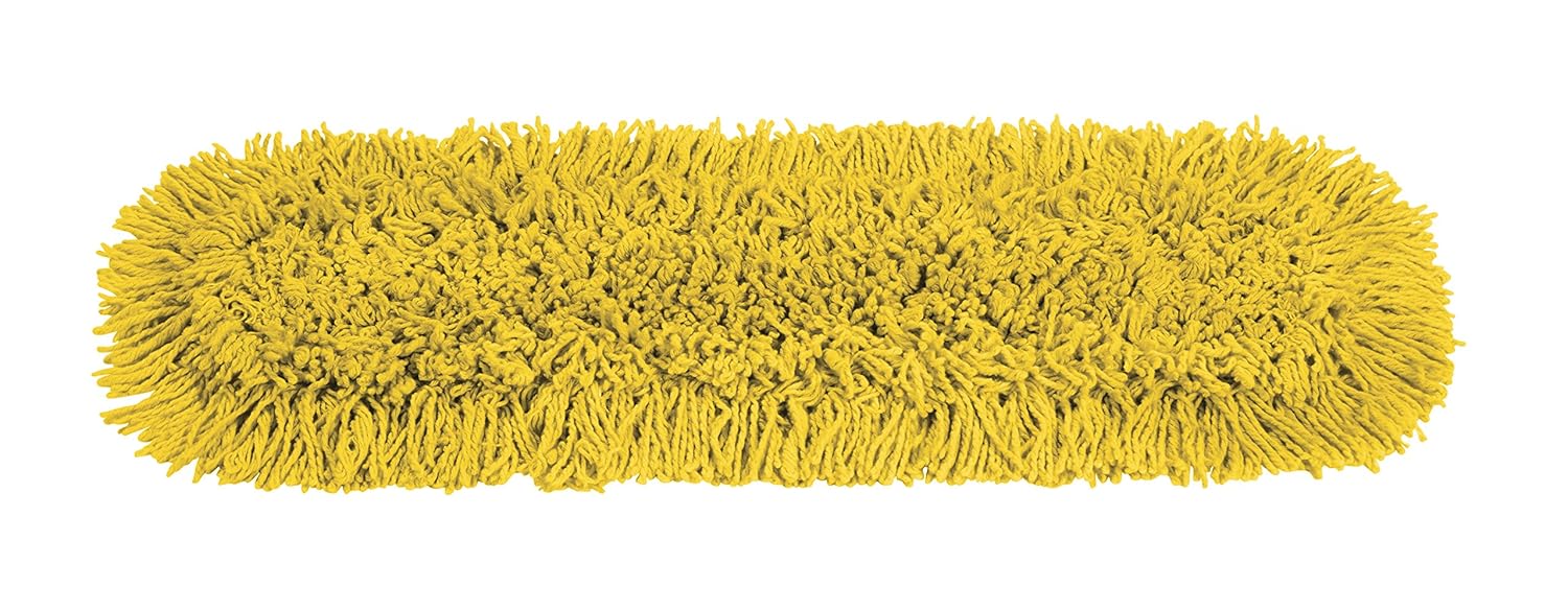 rubbermaid 24in replacement dust mop pad yellow