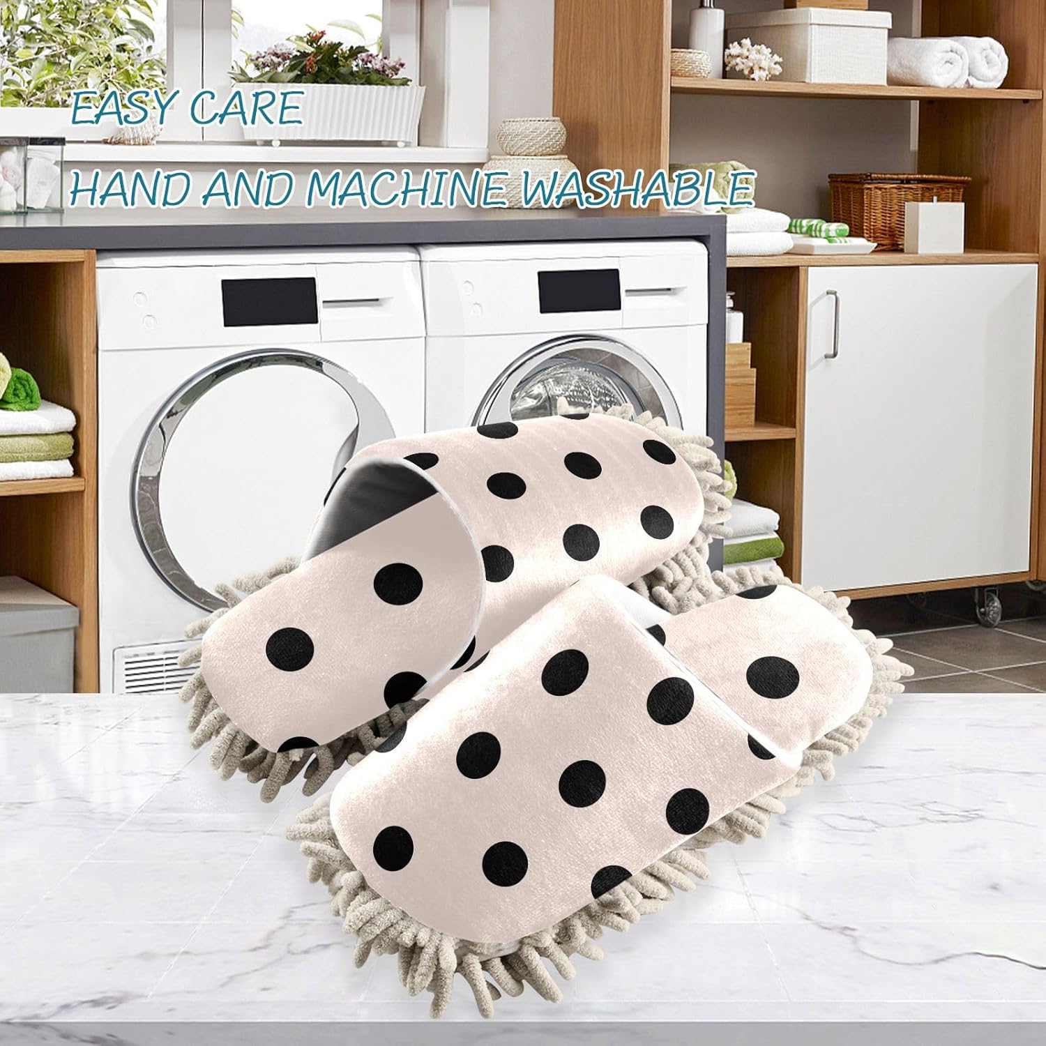 Microfiber Slippers for Floor Cleaning