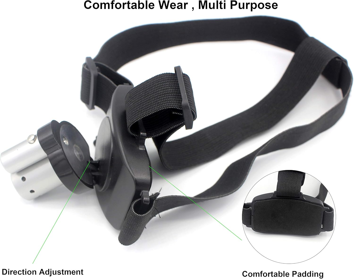 Rechargeable LED Headlamp Super Bright and Durable for Hiking and Camping