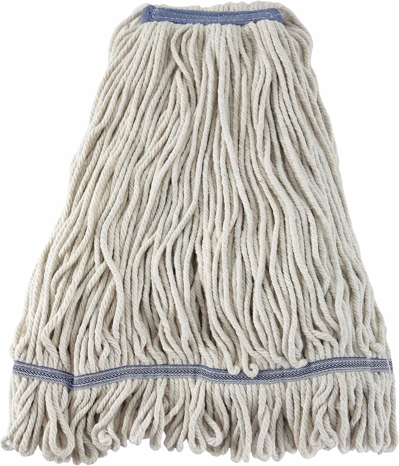 Winco Yarn Mop Head 32 Ounce 4 Ply Loop End White Tan