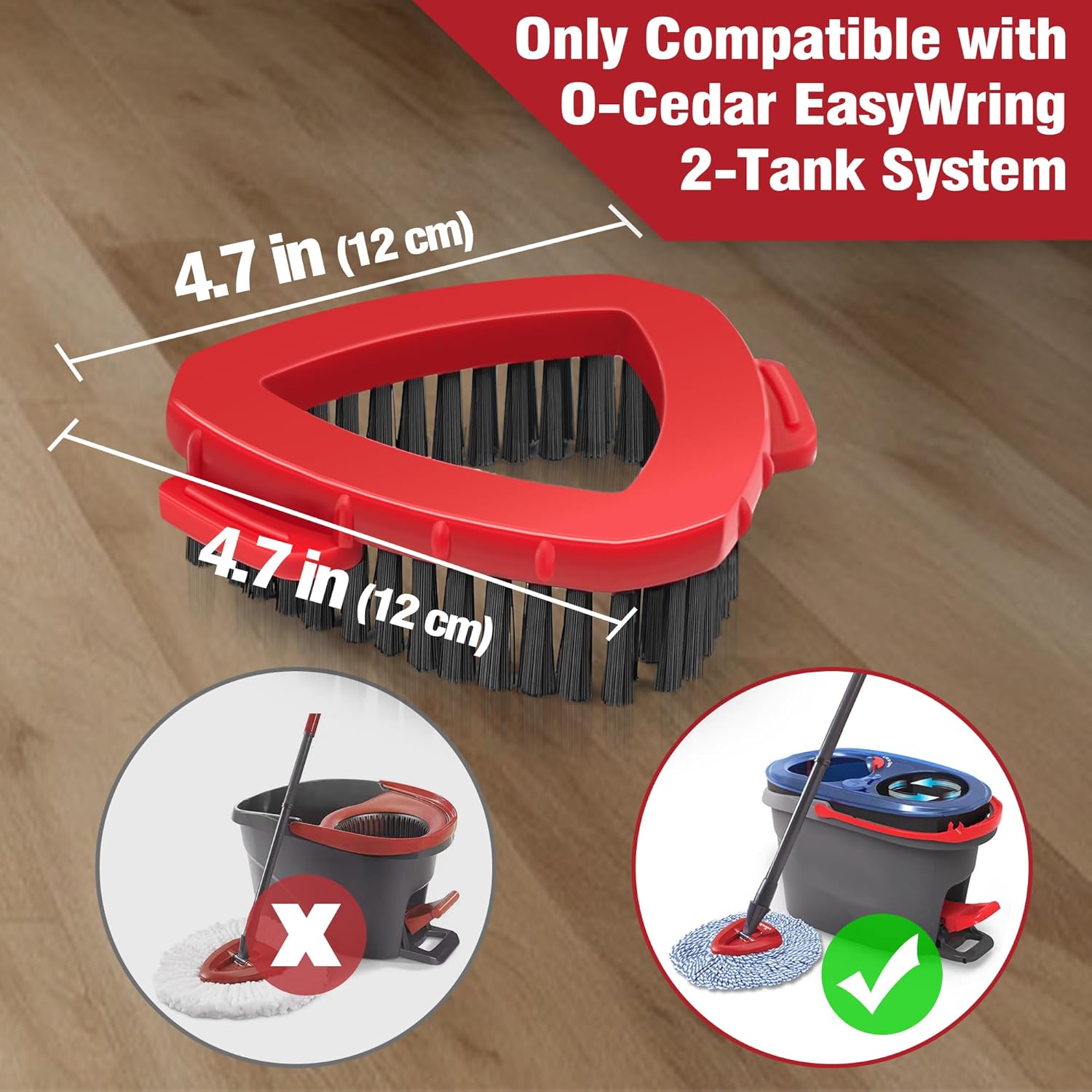 Perfect Scrub Brush for O-Cedar 2 Tank System