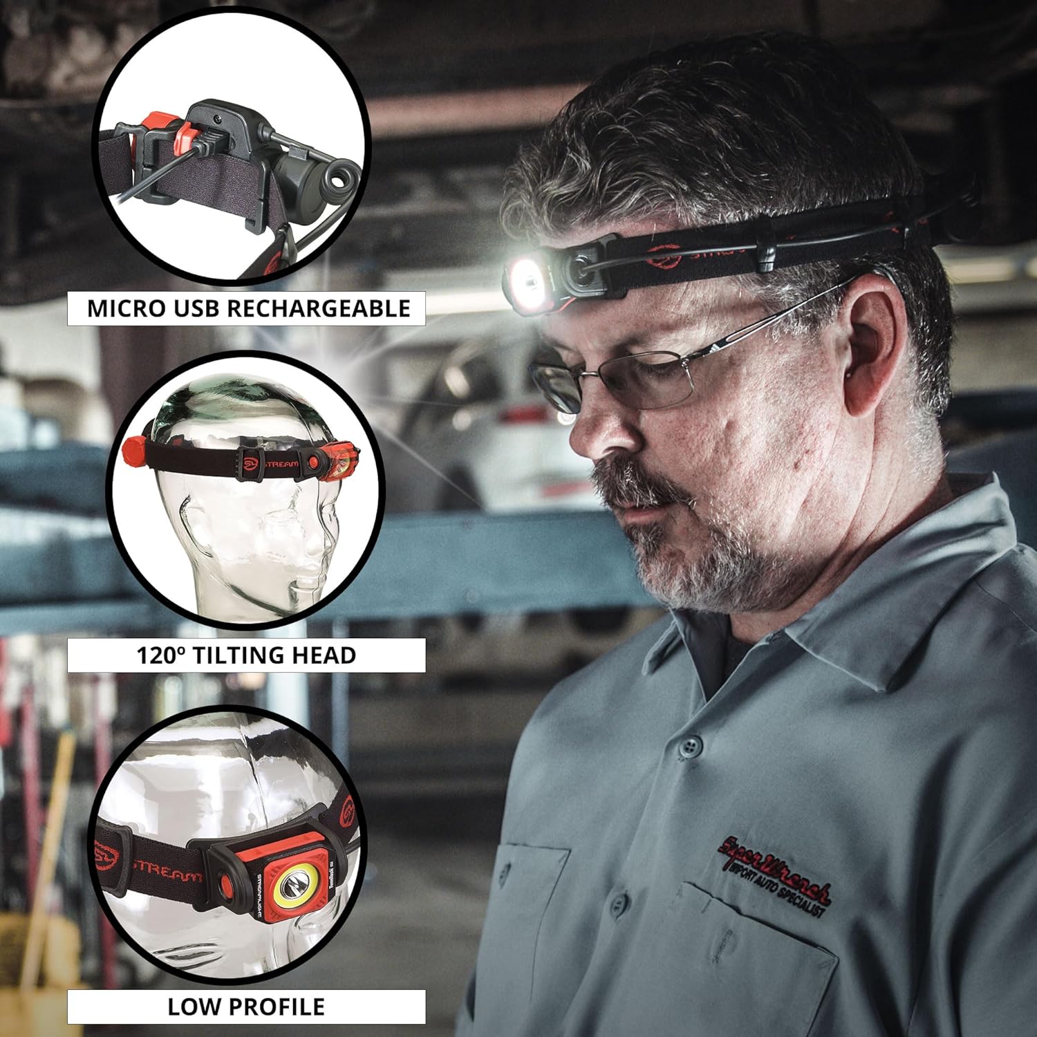 Streamlight Twin-Task 375-Lumens Rechargeable Headlamp Dual-Mode Mp3