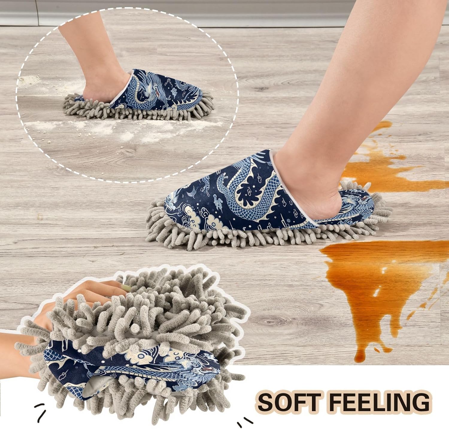 Luxury Microfiber Mop Slippers